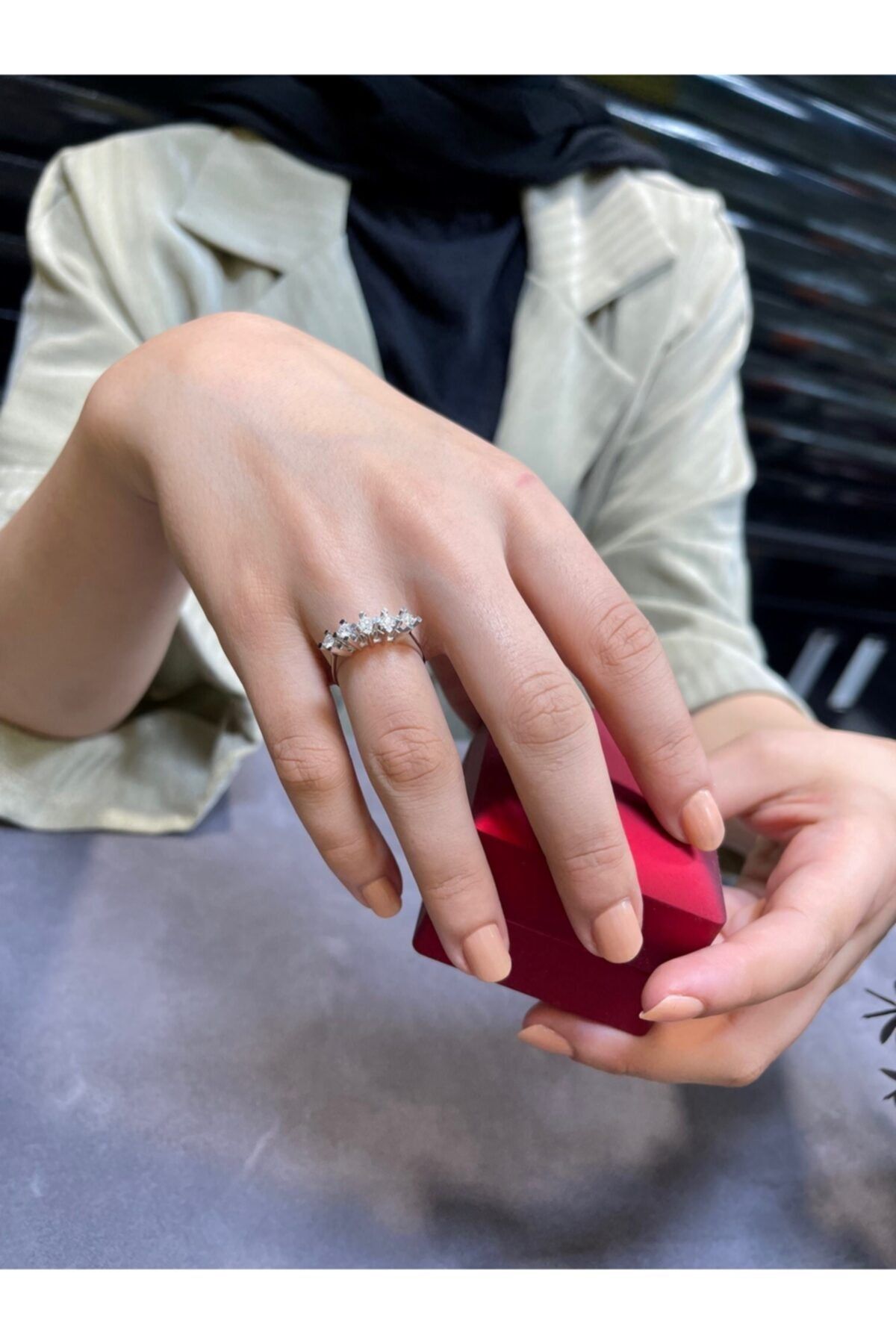 DURU KUYUMCULUK 0.51 Karat Beştaş Pırlanta Yüzük