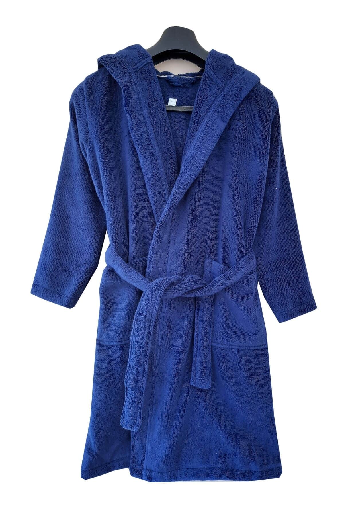Elmira Textile Elmira %100 Pamuklu Garson Boy Çocuk Bornozu 11-15 Yaş