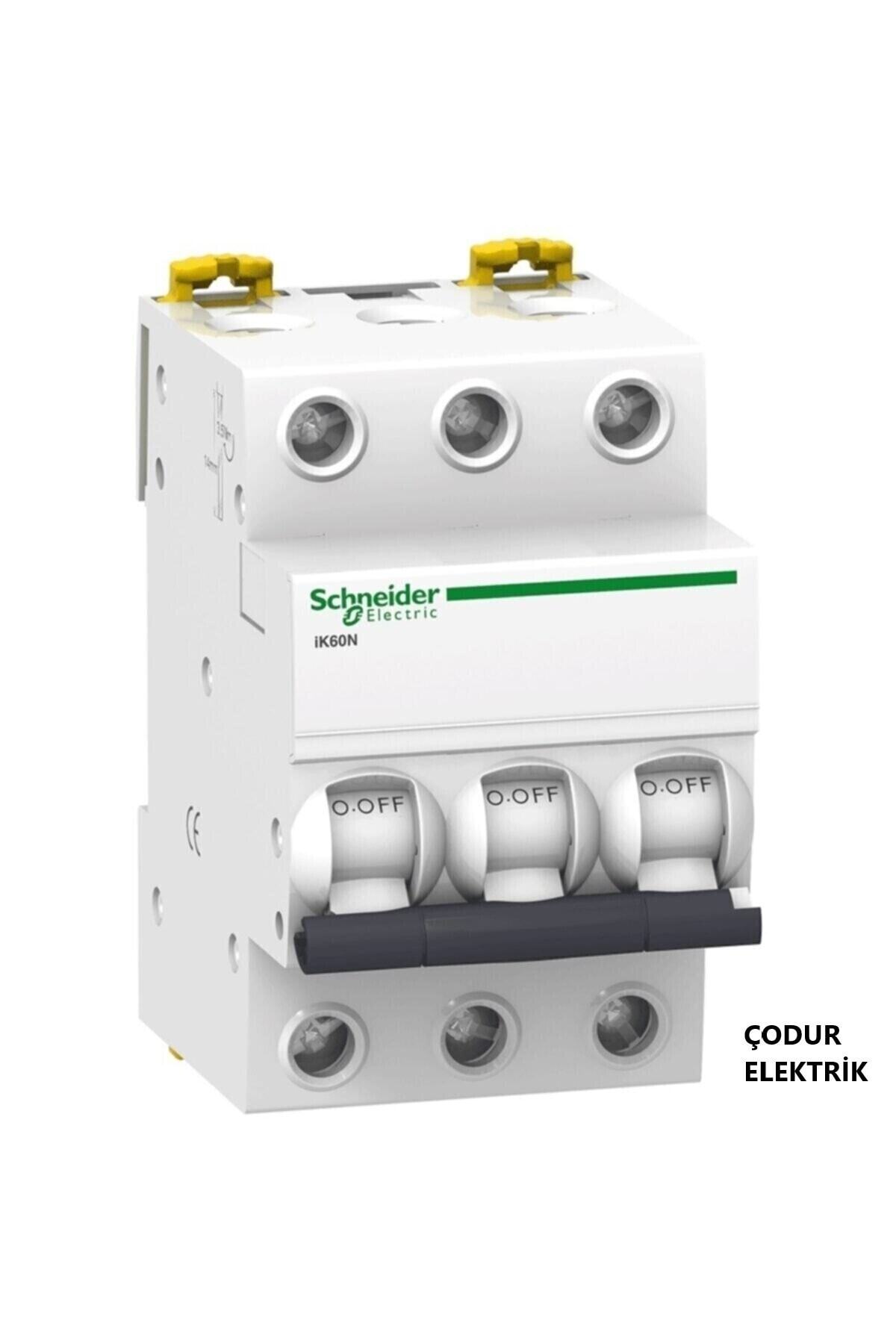 Schneider Electric Schneider A9k23310, Ik60n, 3faz, 10amper, 6ka, B Tipi, Otomatik Sigorta, B10x3