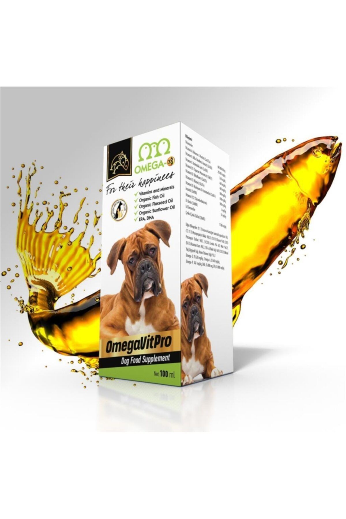 Pet Omega Omega Vitpro Köpek Multivitamin Somon Balık Yağı 100 Ml