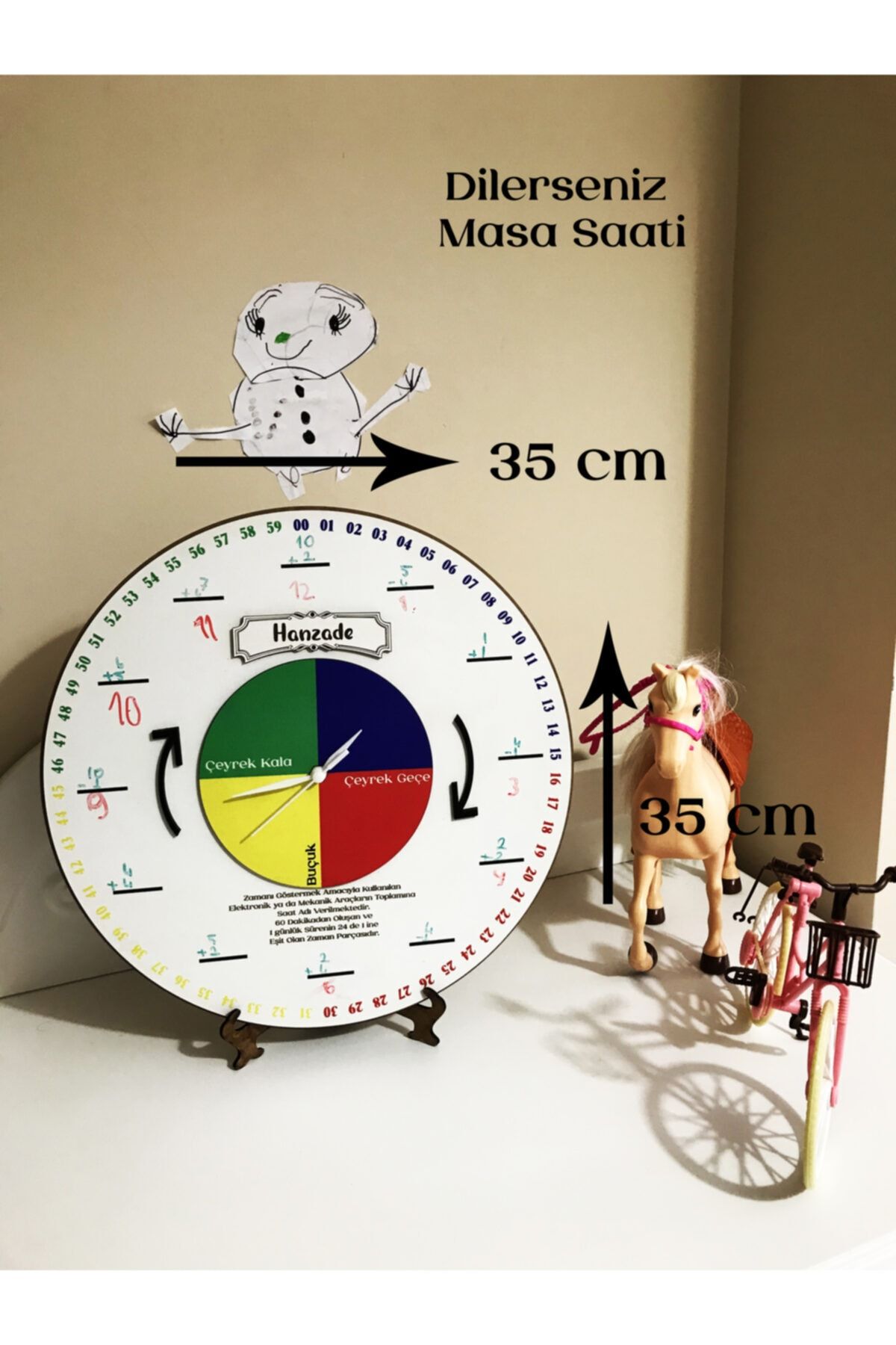KALENDER Dizayn Özel Tasarım Eğitici Ve Öğretici Çocuk Saati
