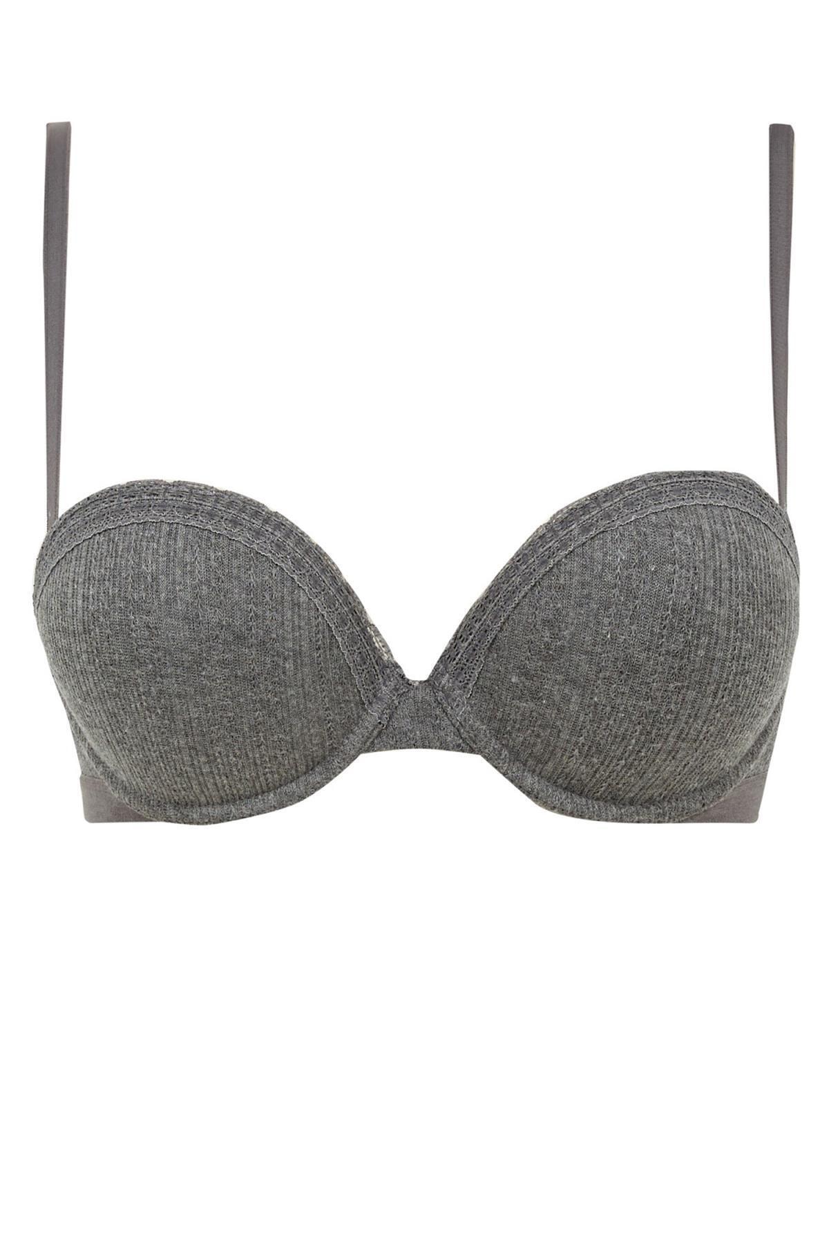 DeFacto Dantel Detaylı Push Up Straplez Sütyen