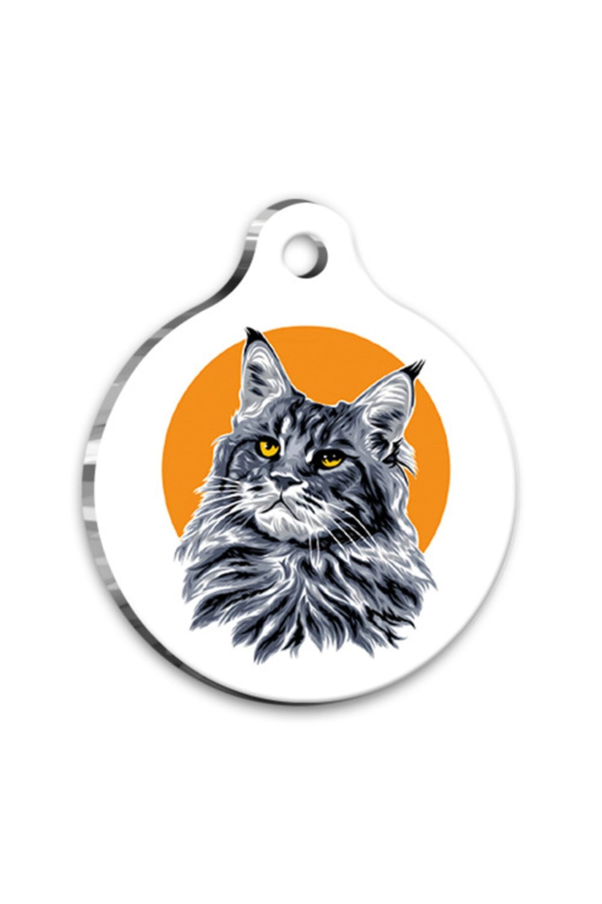 altın pati Tasarım 3 Yuvarlak Kedi Künyesi