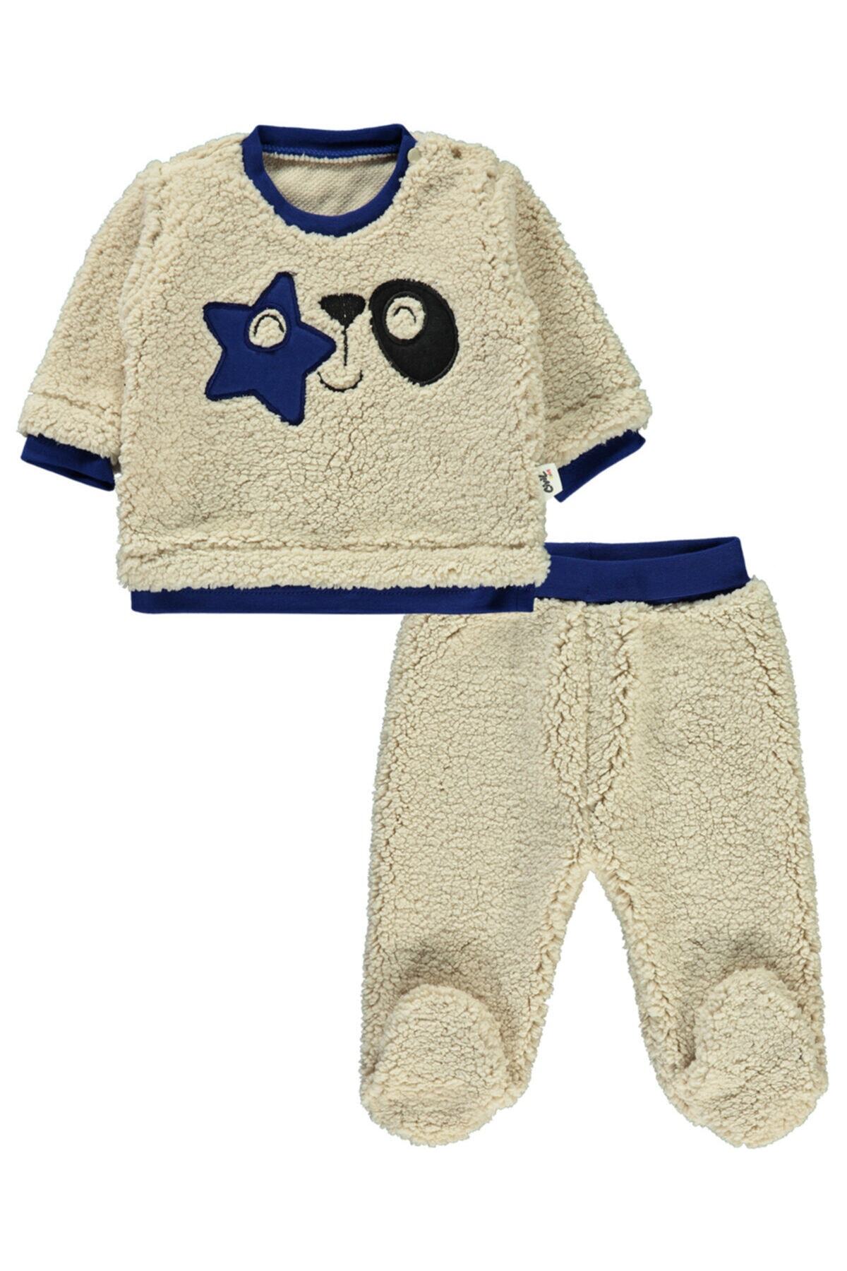 Civil Baby Erkek Bebek 2'li Takım 1-6 Ay Saks Mavisi