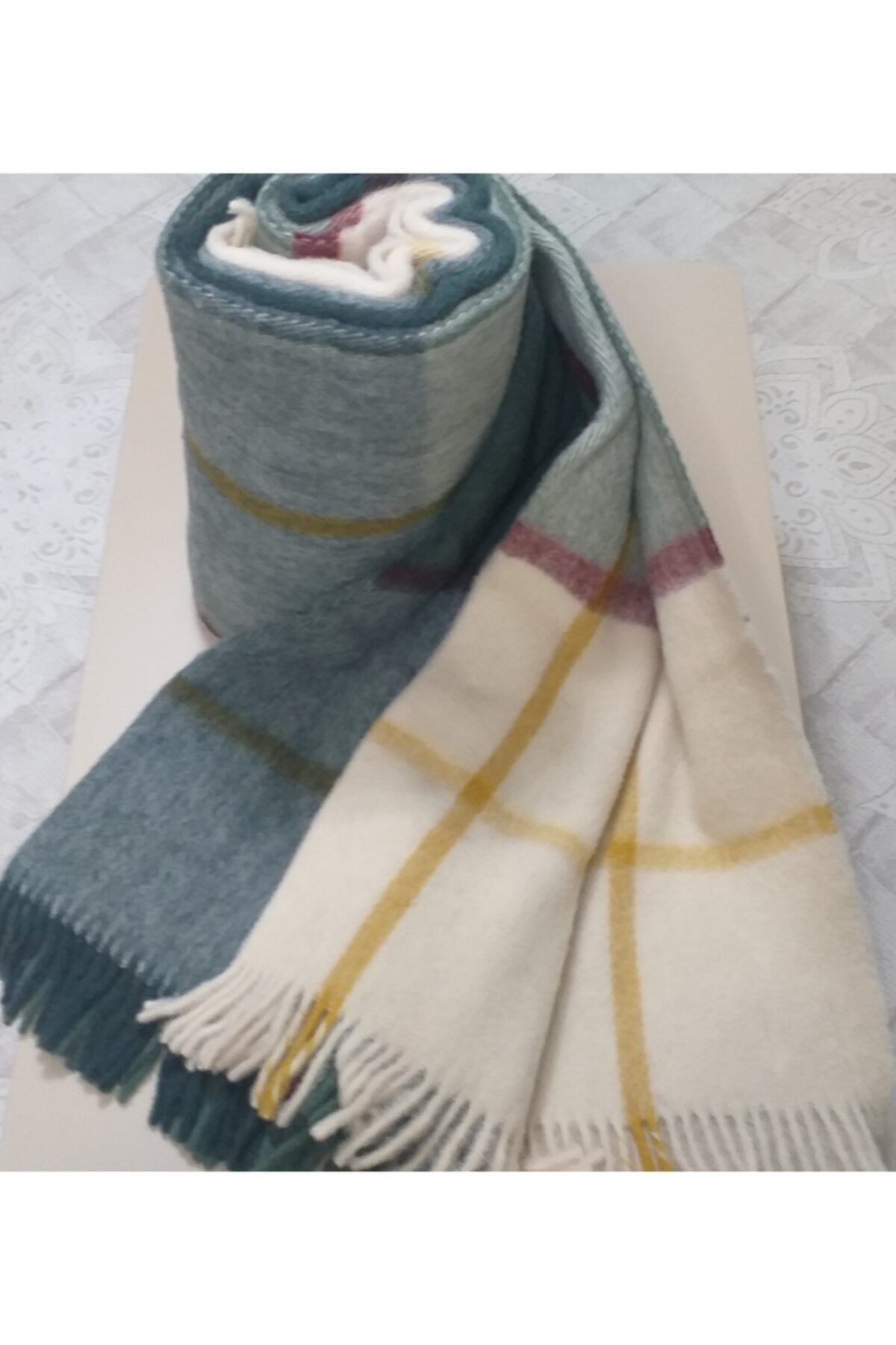 Selin Gençev Home && %100 Saf Yün Scotch Battaniye Battal Boy & Yün Battaniye - % 100 Saf Yün - Wool