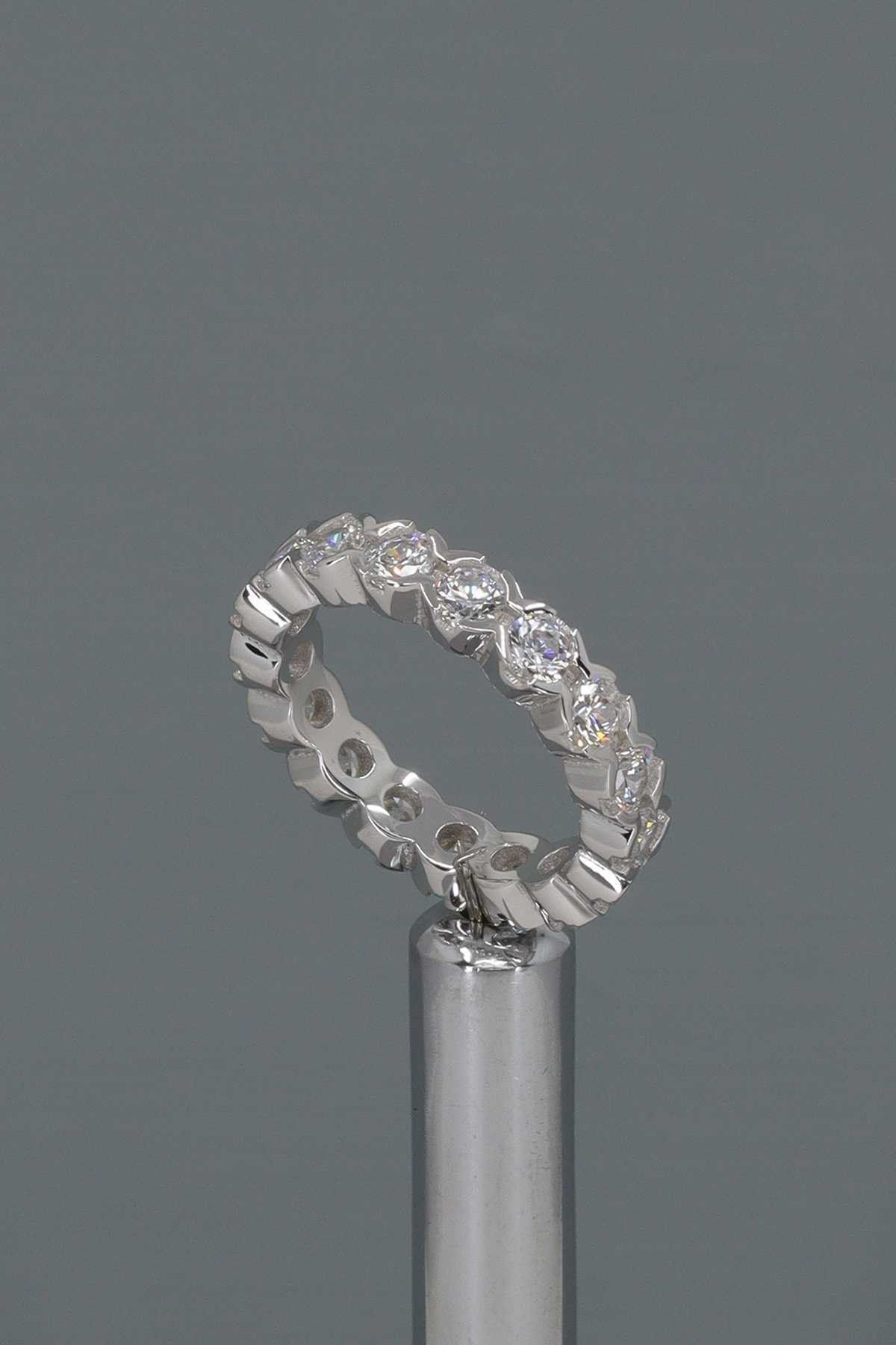 NEOCONCEPT Swarovskı Zirconia Taşlı Klasik Tamtur Gümüş Alyans