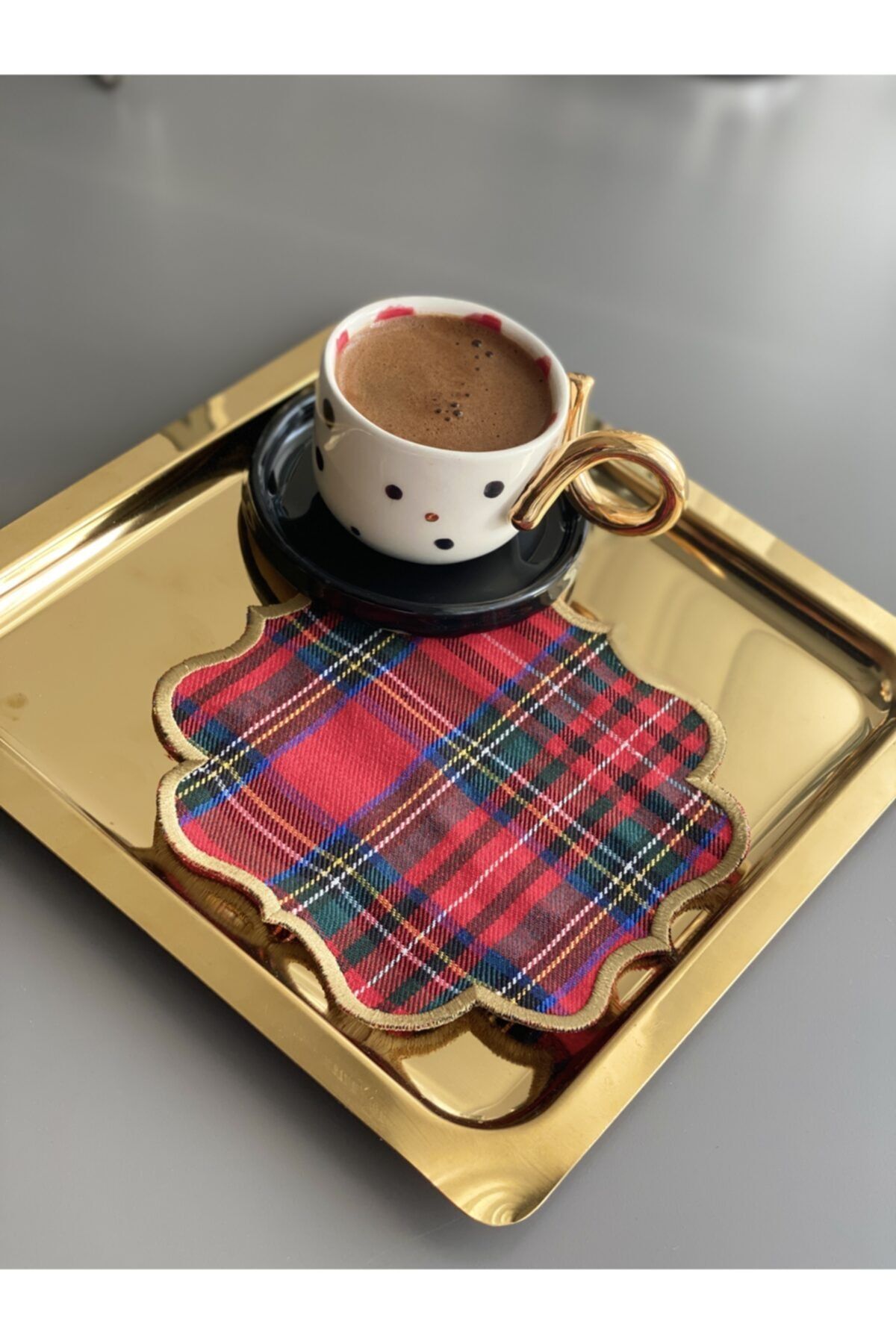 Sevo's Home Tex Yılbaşı Desenli Gold Kokteyl Peçetesi