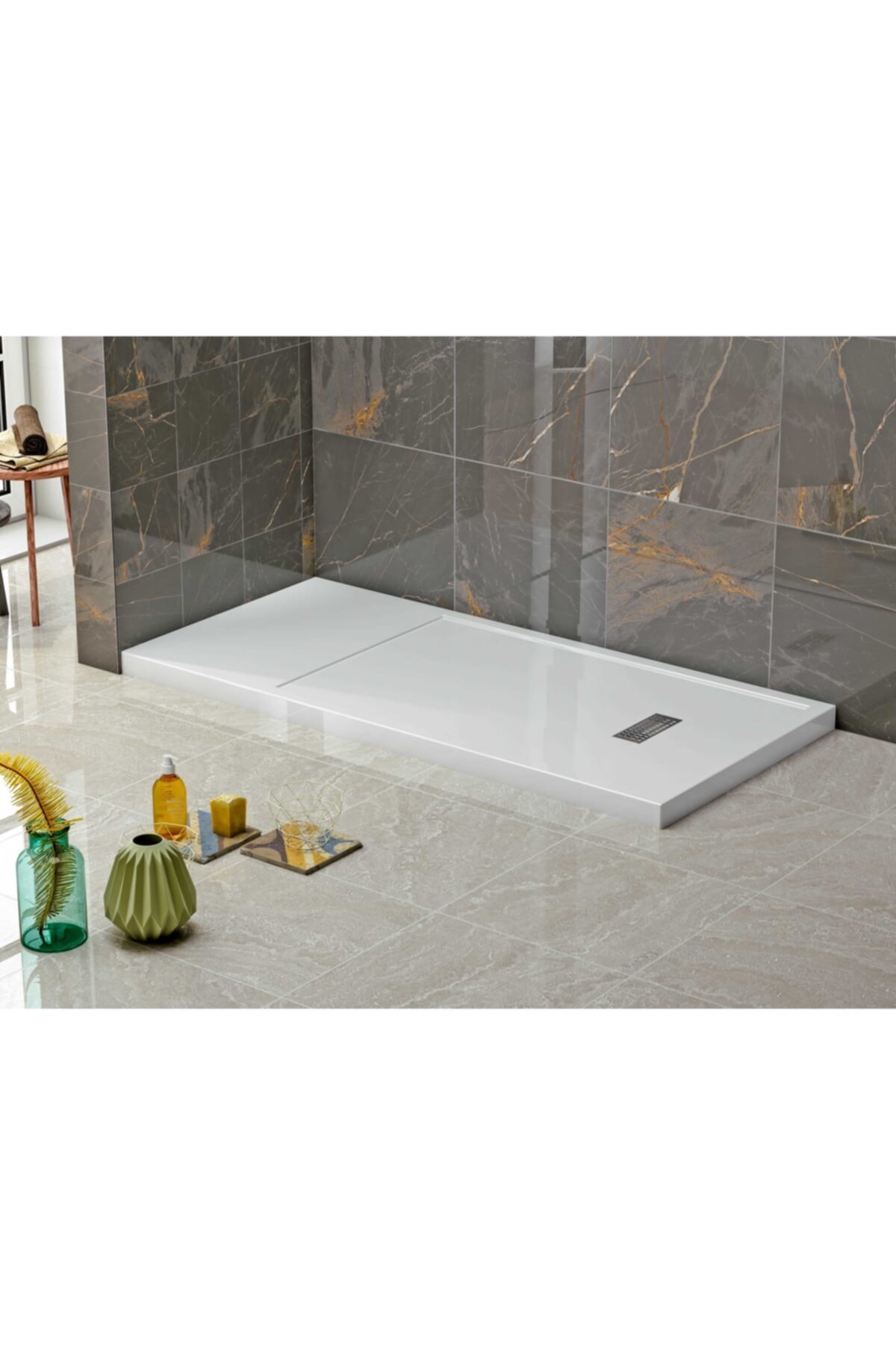 Stina Space 80x130/139x6.5 Dikdörtgen Monoflat Duş Teknesi