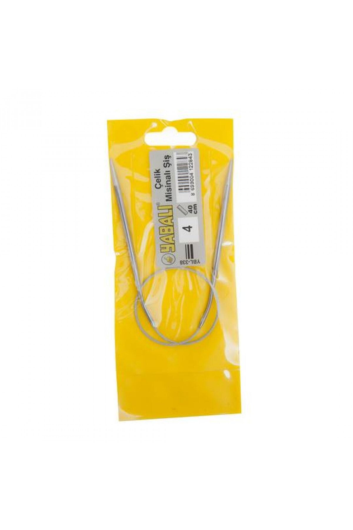 Yabalı Çelik Misinalı Şiş 4 mm 40 cm