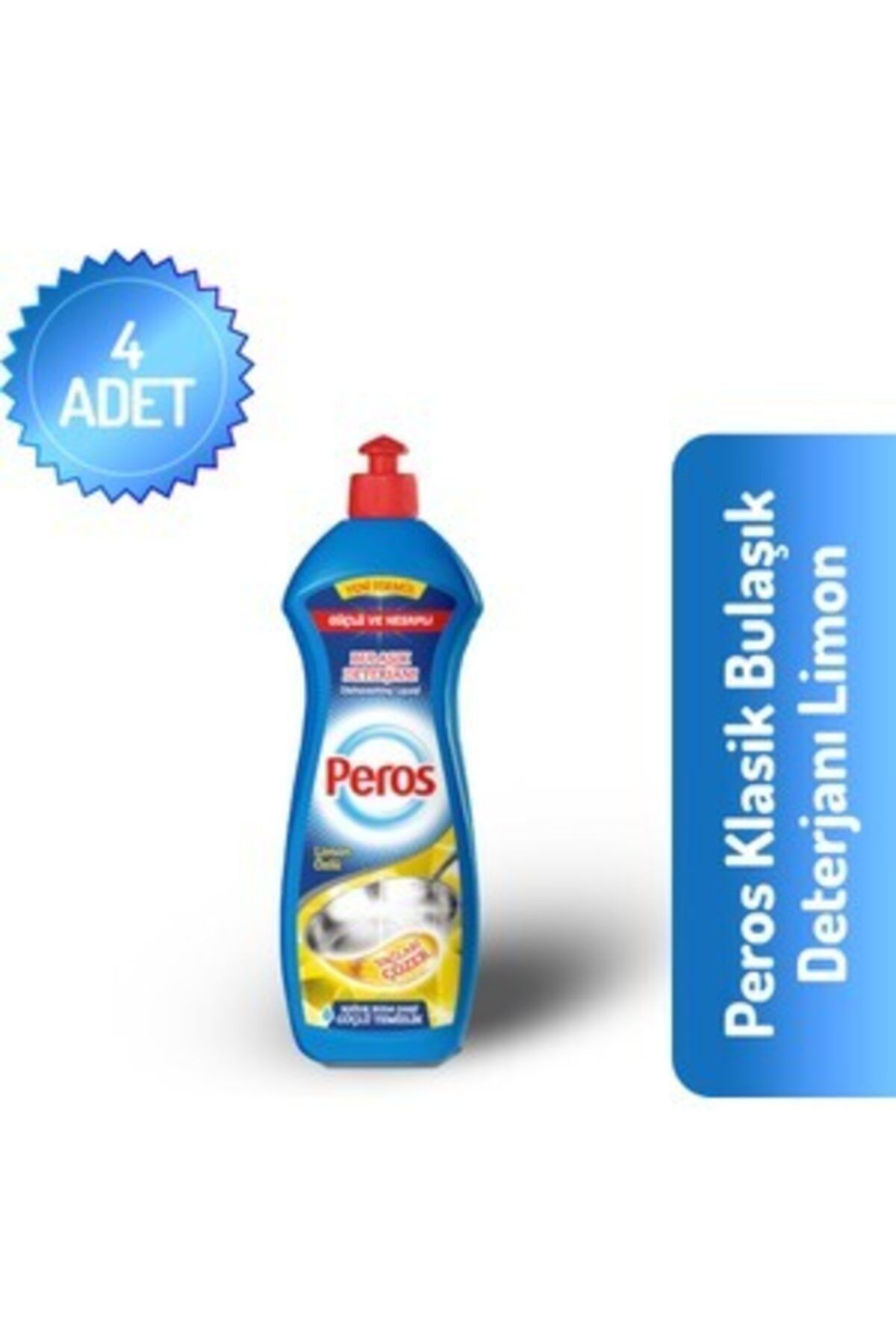 Peros Limon Kokulu Bulaşik Deterjani 750 Ml X 4 Adet