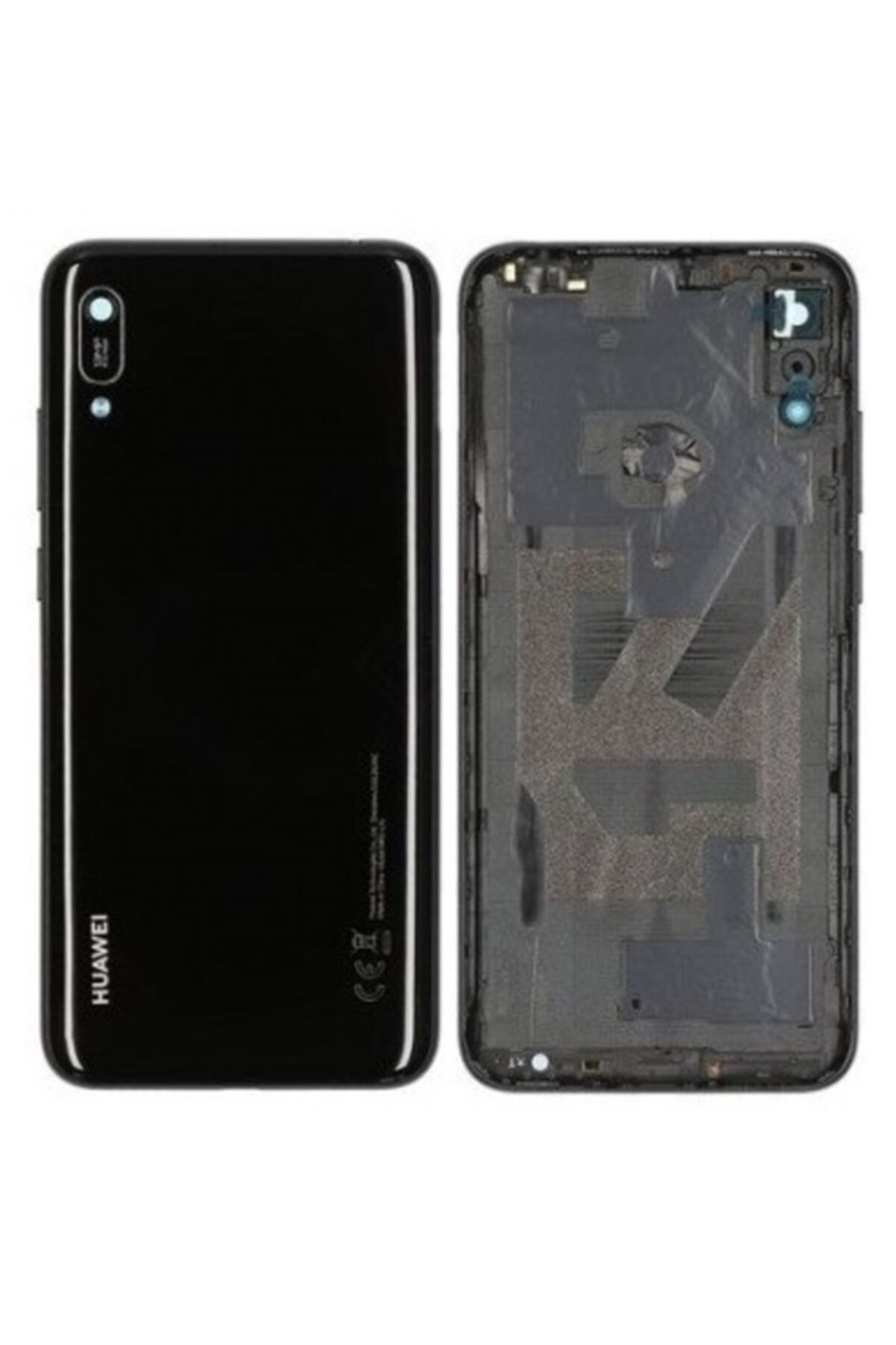 Qudex Huawei Y6 2019 Uyumlu Arka Kapak Pil Batarya Kapağı Orjinal Siyah
