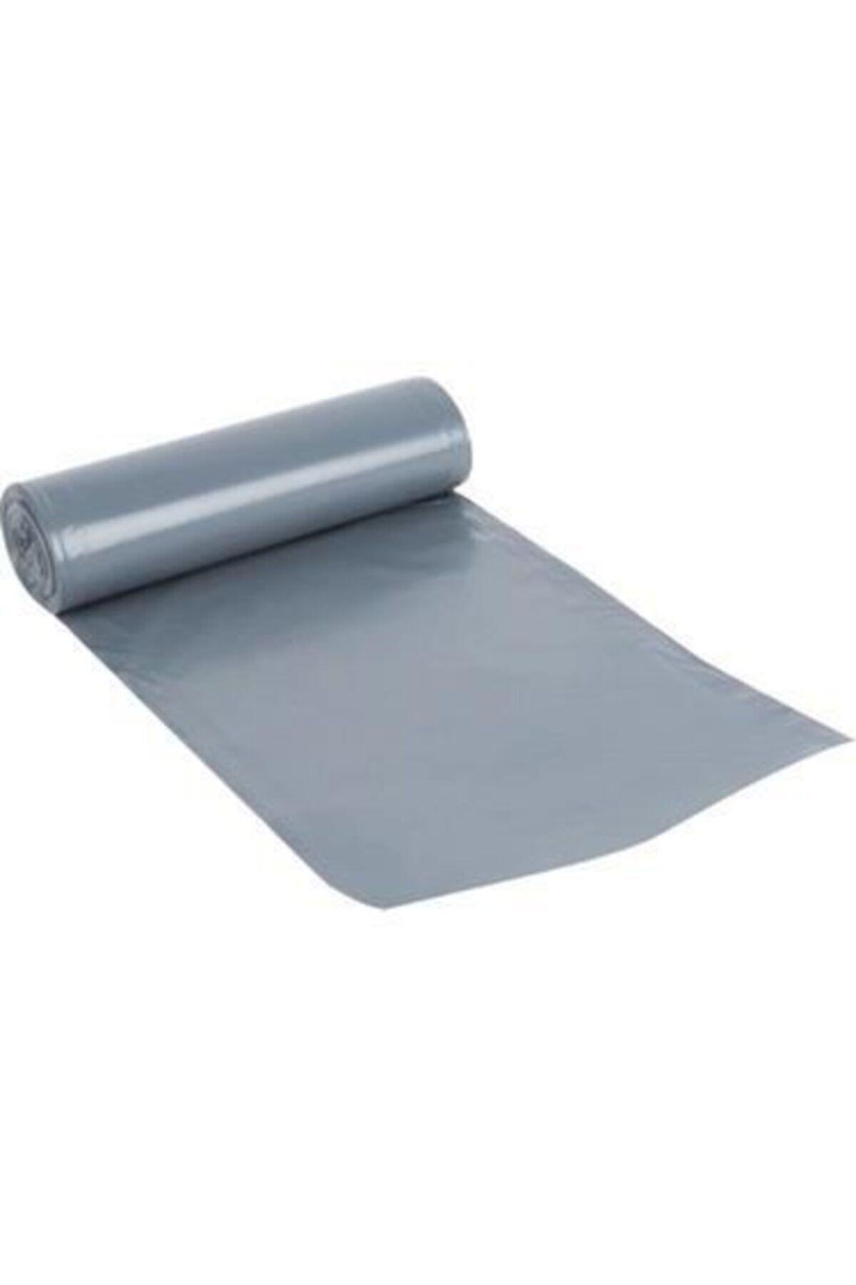 NEWTECH Plast Jumbo Boy Çöp Torbası 80x110 Gri 90 Lt 500 Gr (1 Rulo)