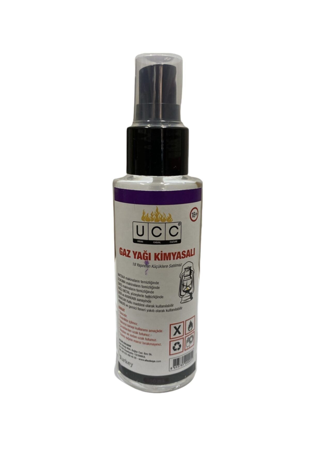 UCC Gaz Yağı Boya Koruma Zift Reçine Araba Camı Kaporta Temizleyici Sprey 100 Ml