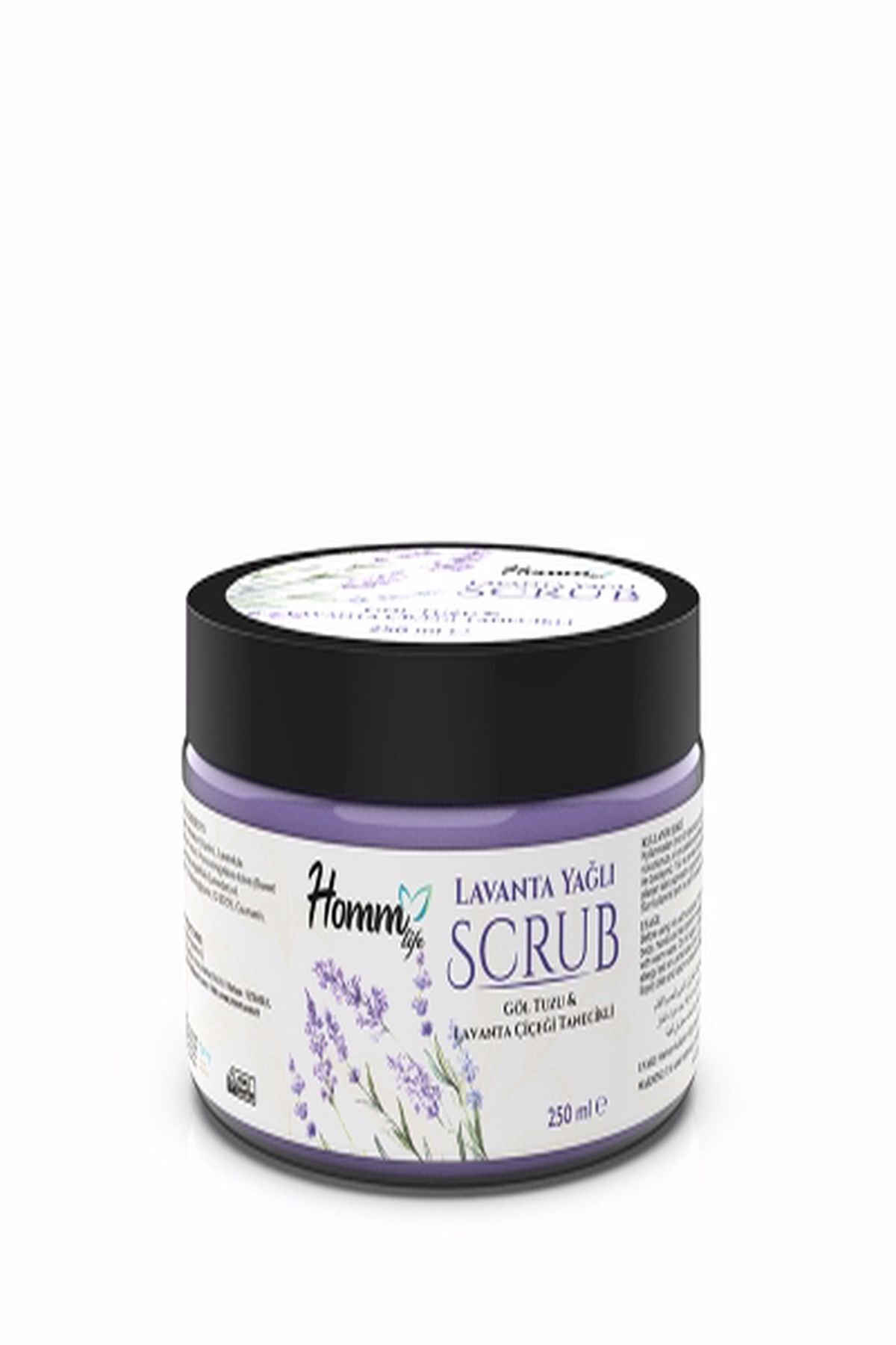 hom bitkisel Homm Life Lavanta Yağlı Bitki Tanecikli Scrub 250 ml