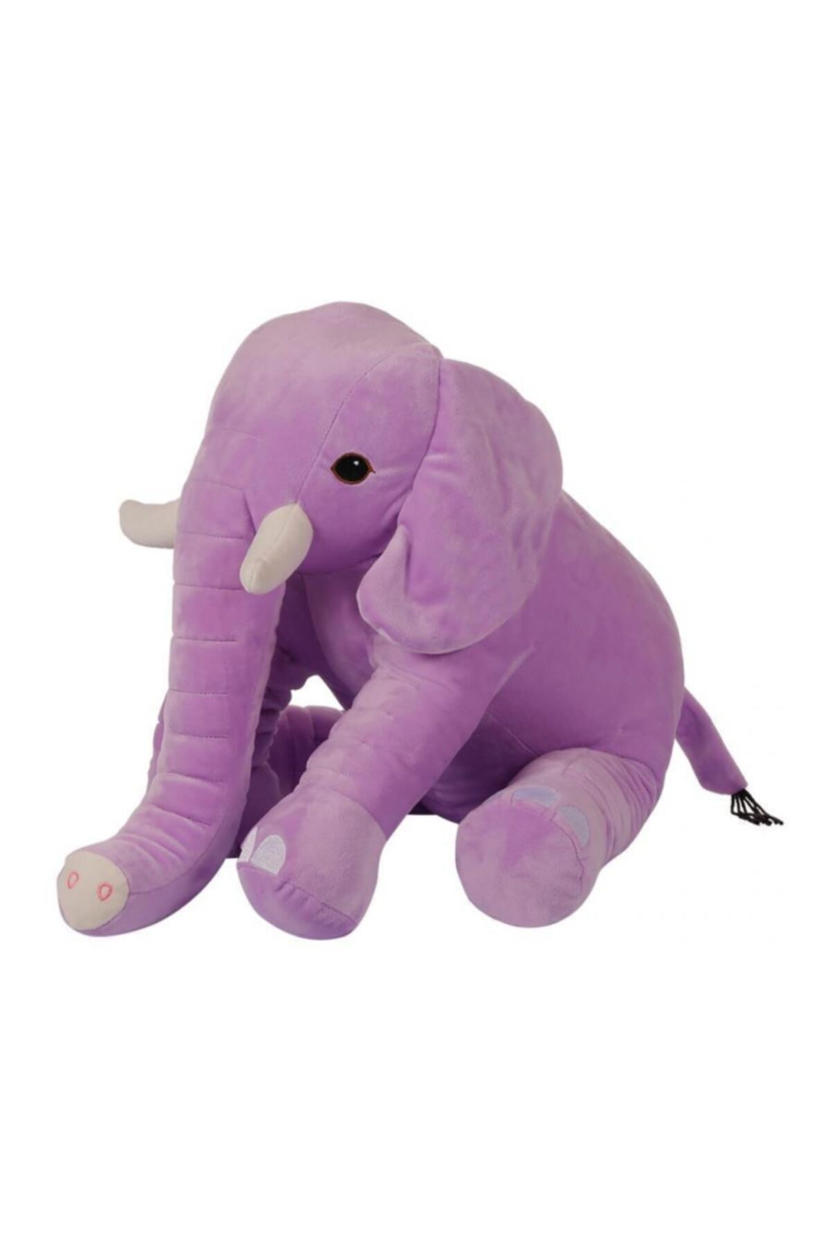 angel store Oturan Dişli Fil 50 Cm Lila Pelüş Çocuk Oyuncak