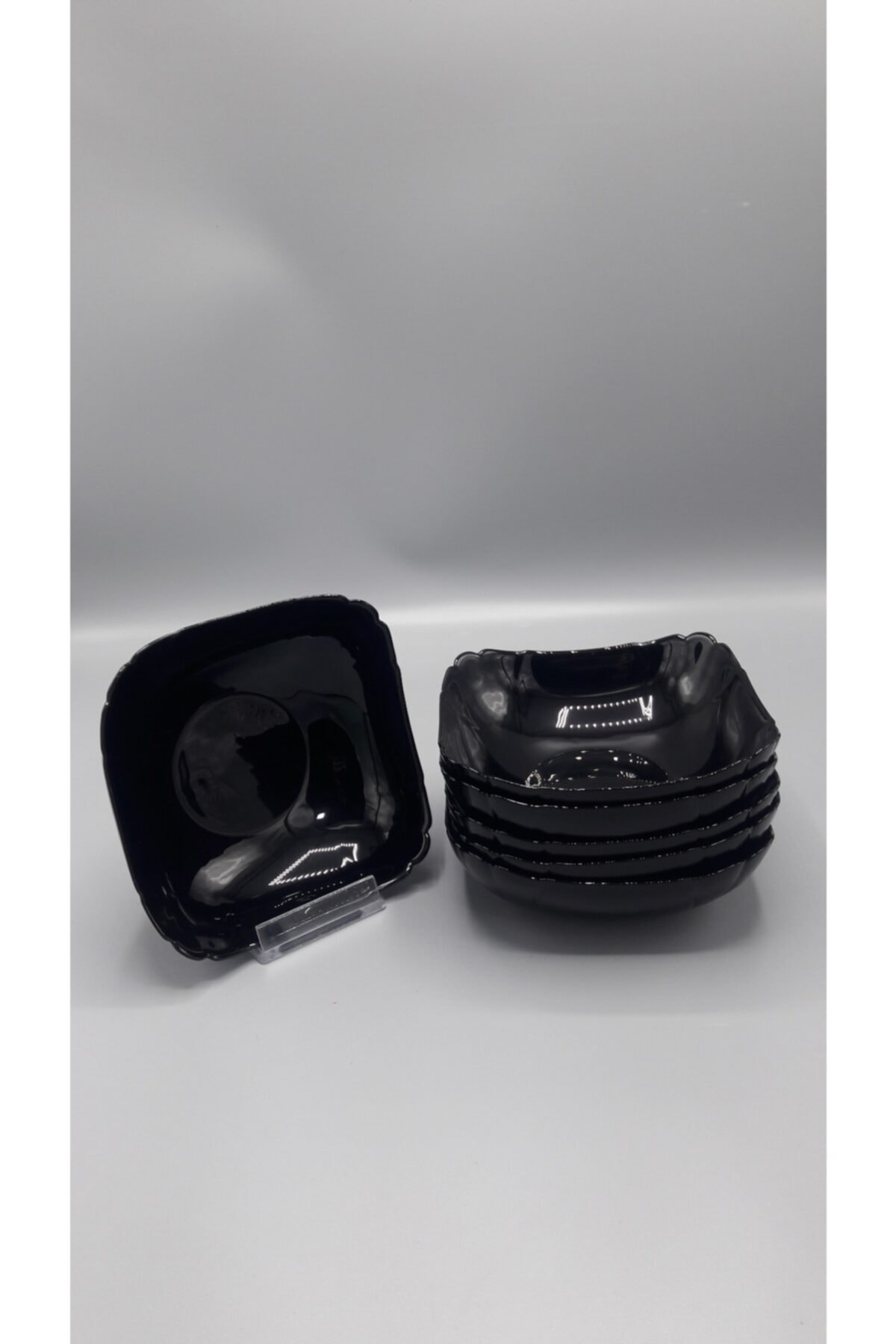 Morza Luminarc Ithal 6 Adet Çorba Kasesi Siyah Çap:15 Yuk:5cm