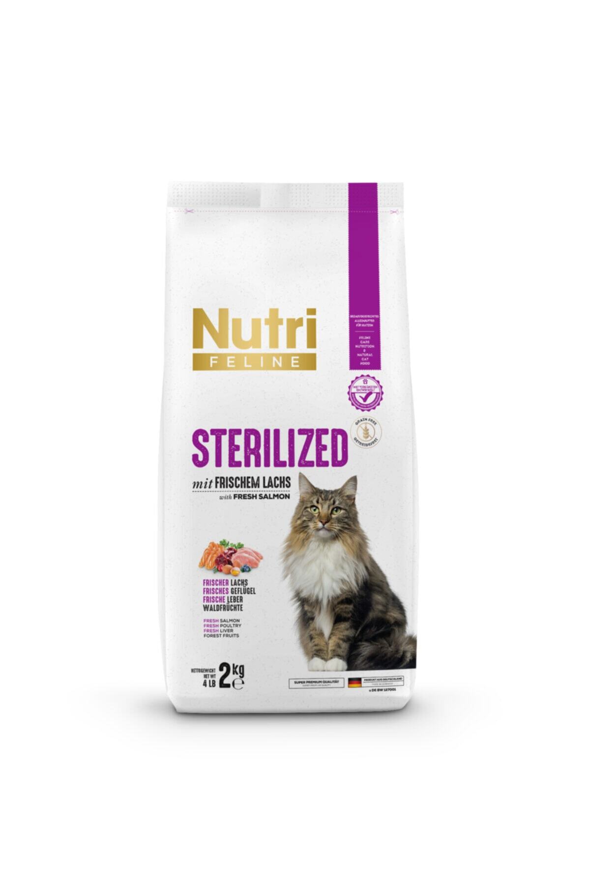 Nutri Feline Kısır Kedi Maması Somonlu-kümes Hayvanlı-ciğerli  2kg