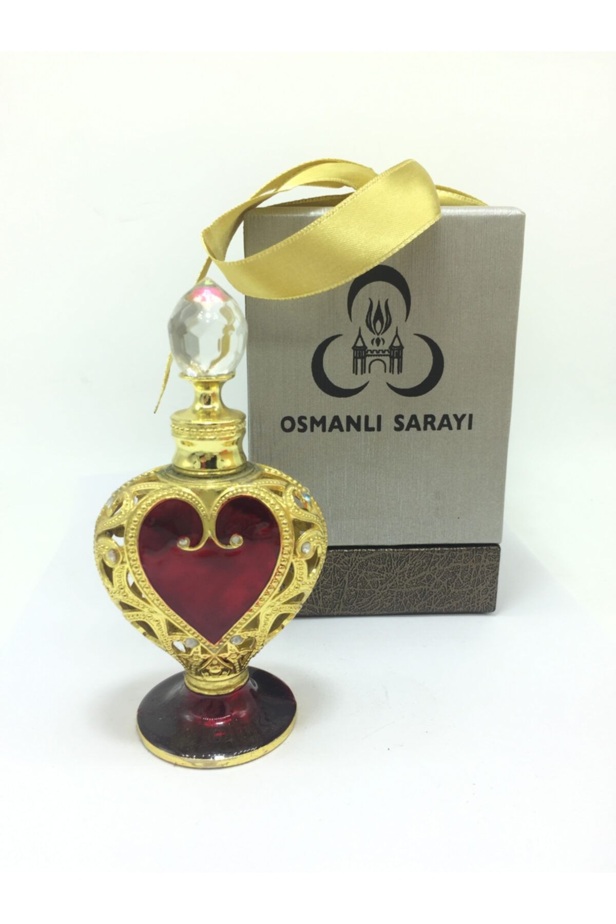 Osmanlı Sarayı Gözde Sultan Kokusu Sarı Kalp Tasarım Şişe 12gr