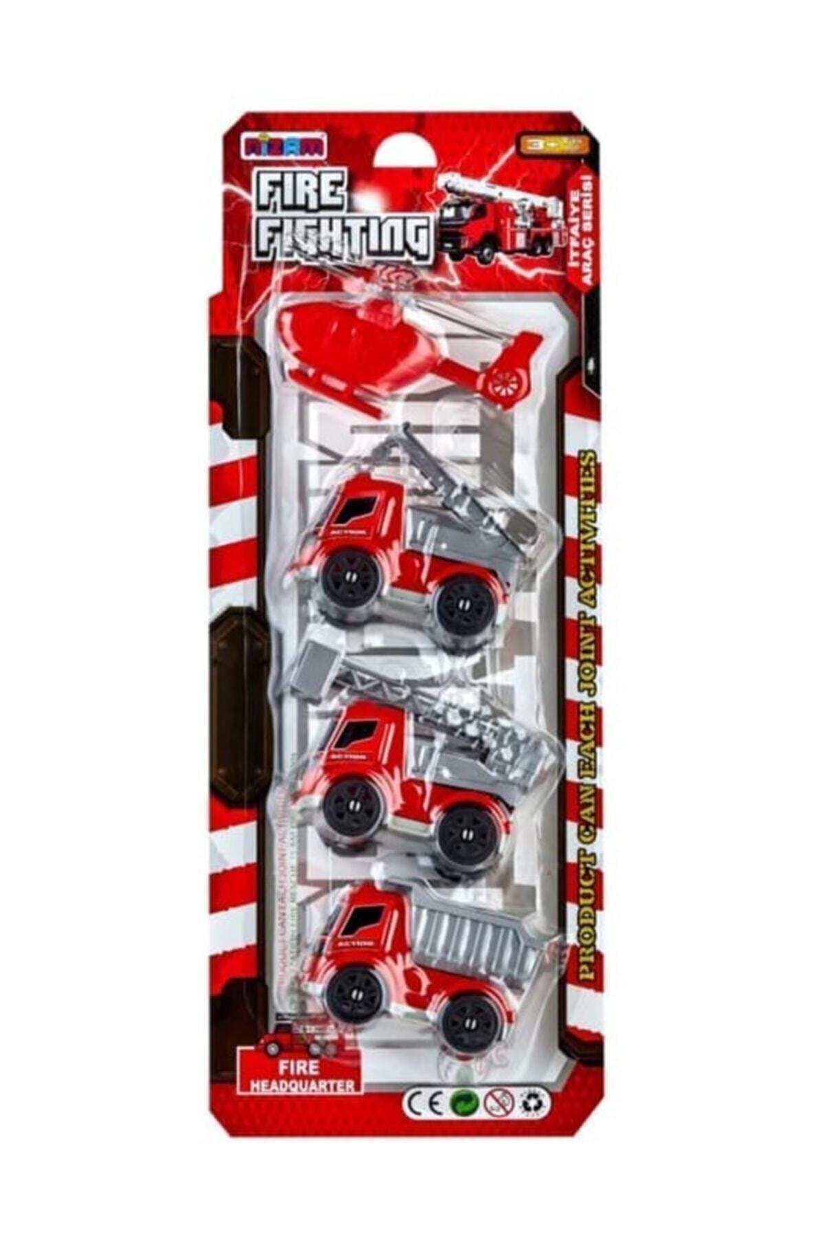 Nizam Oyuncak Kartela 4 lü Itfaiyei Araçlar