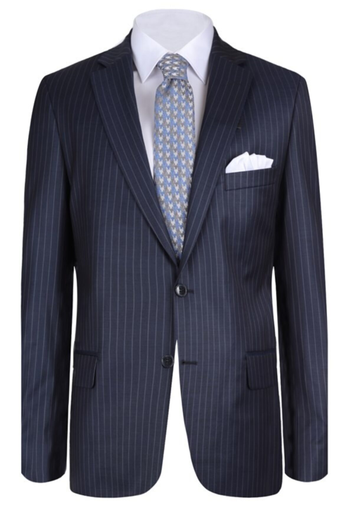 by ysf Klasik Çizgili Takım Elbise 31069
