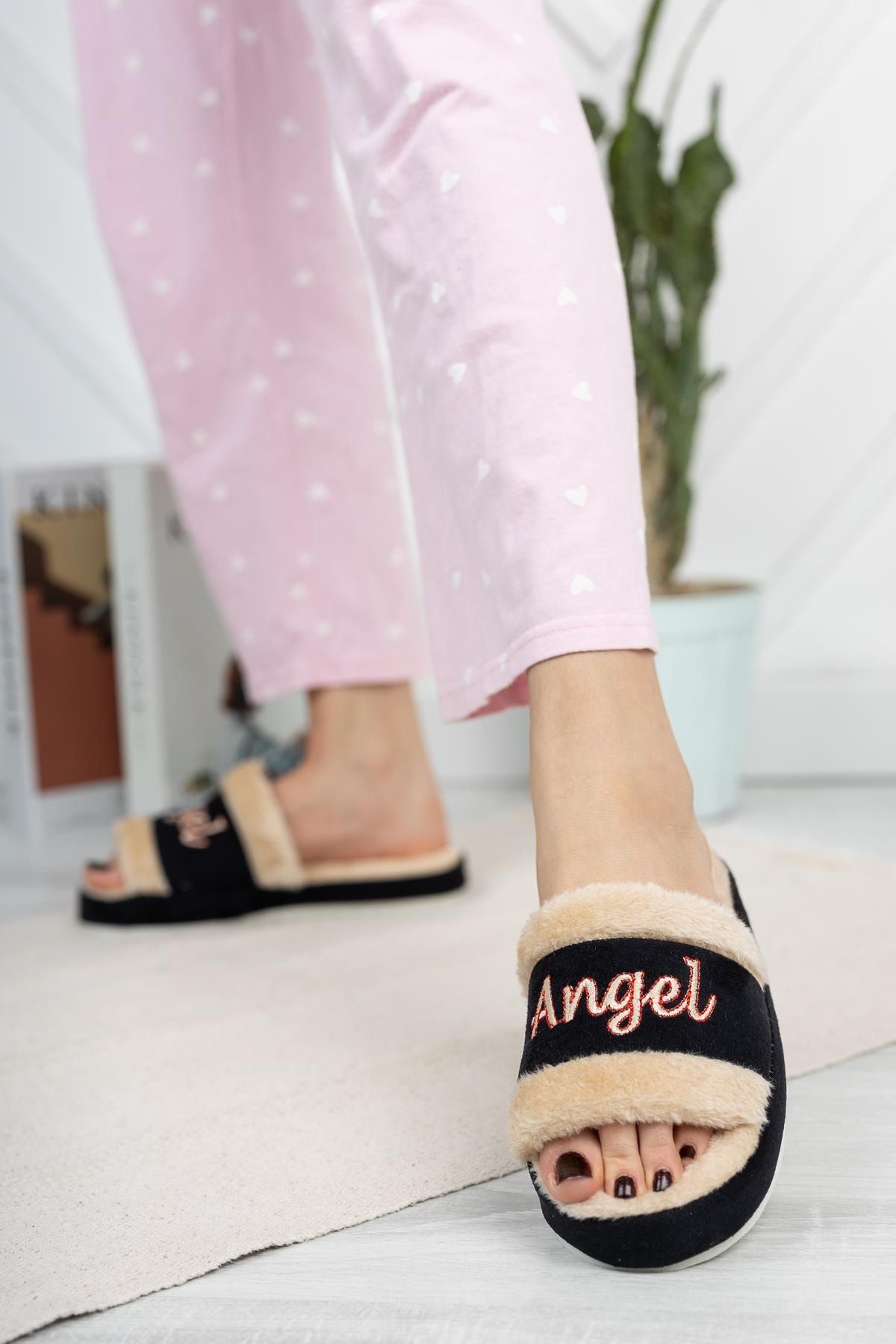 Moda Frato Angel Kadın Terlik Kışlık Ev Terliği