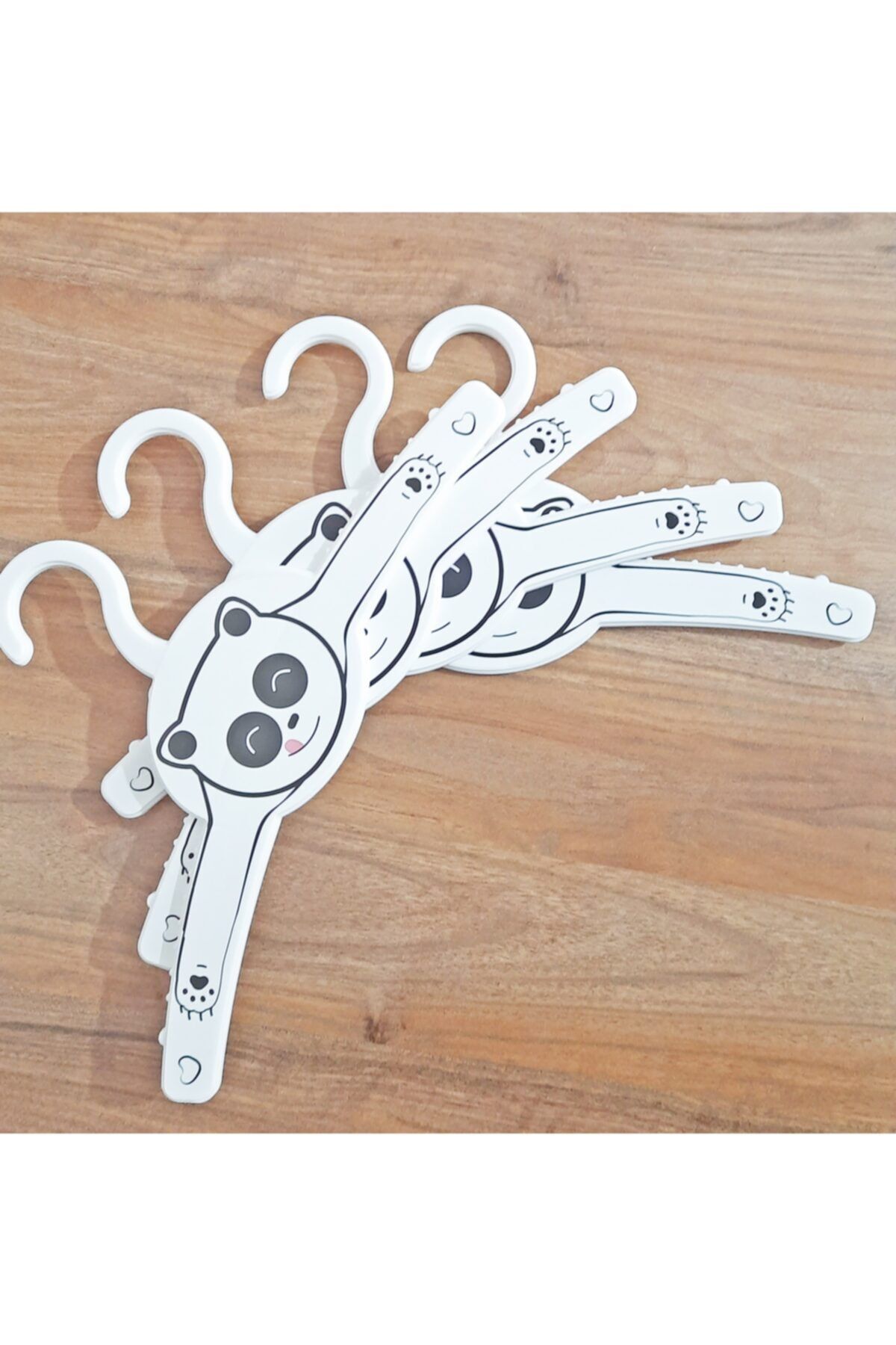 Go İthalat Çocuk Elbise Askısı Panda Desenli 4 Adet