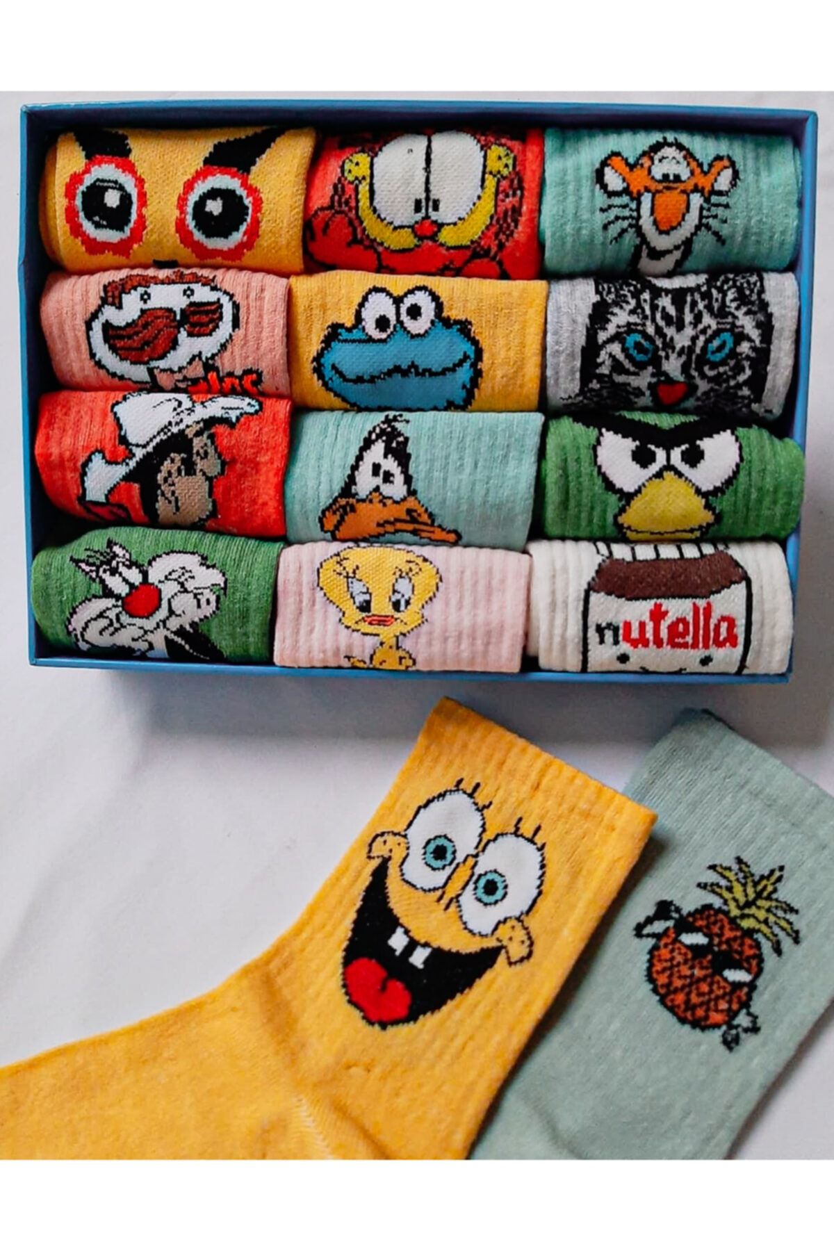 Dea Çorap Unisex Desenli Kolej Çorap 6 Çift