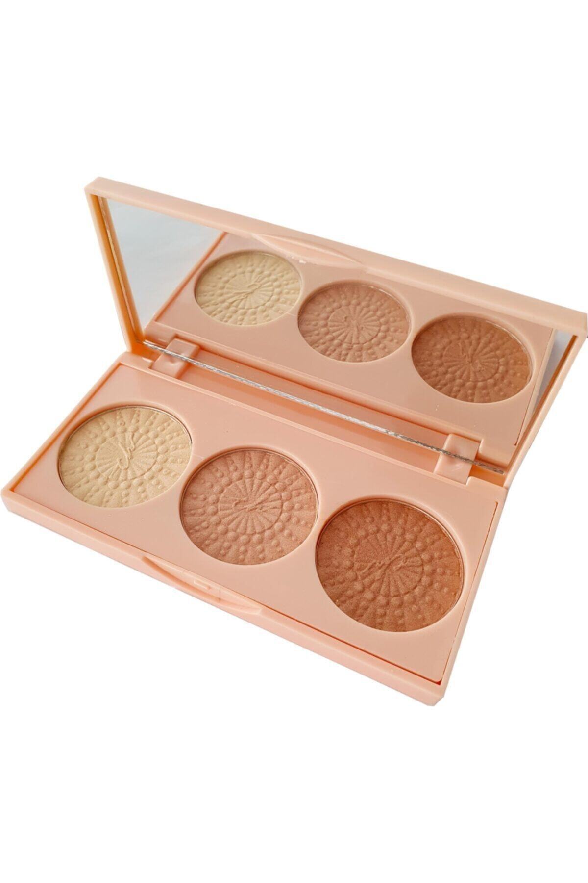 Mardinal Ch 3lü Aydınlatıcı Highlighter Paleti