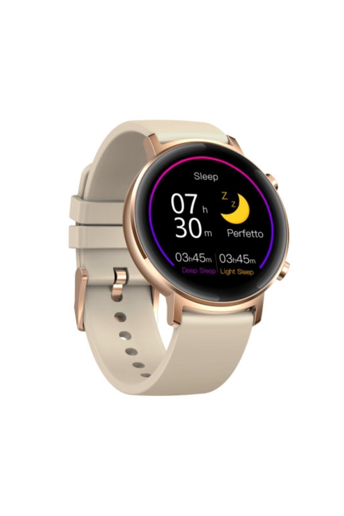 Zeblaze Gtr Tansiyon Nabız Ölçer Bt 5.1 Smart Kadın Akıllı Saat - Pudra