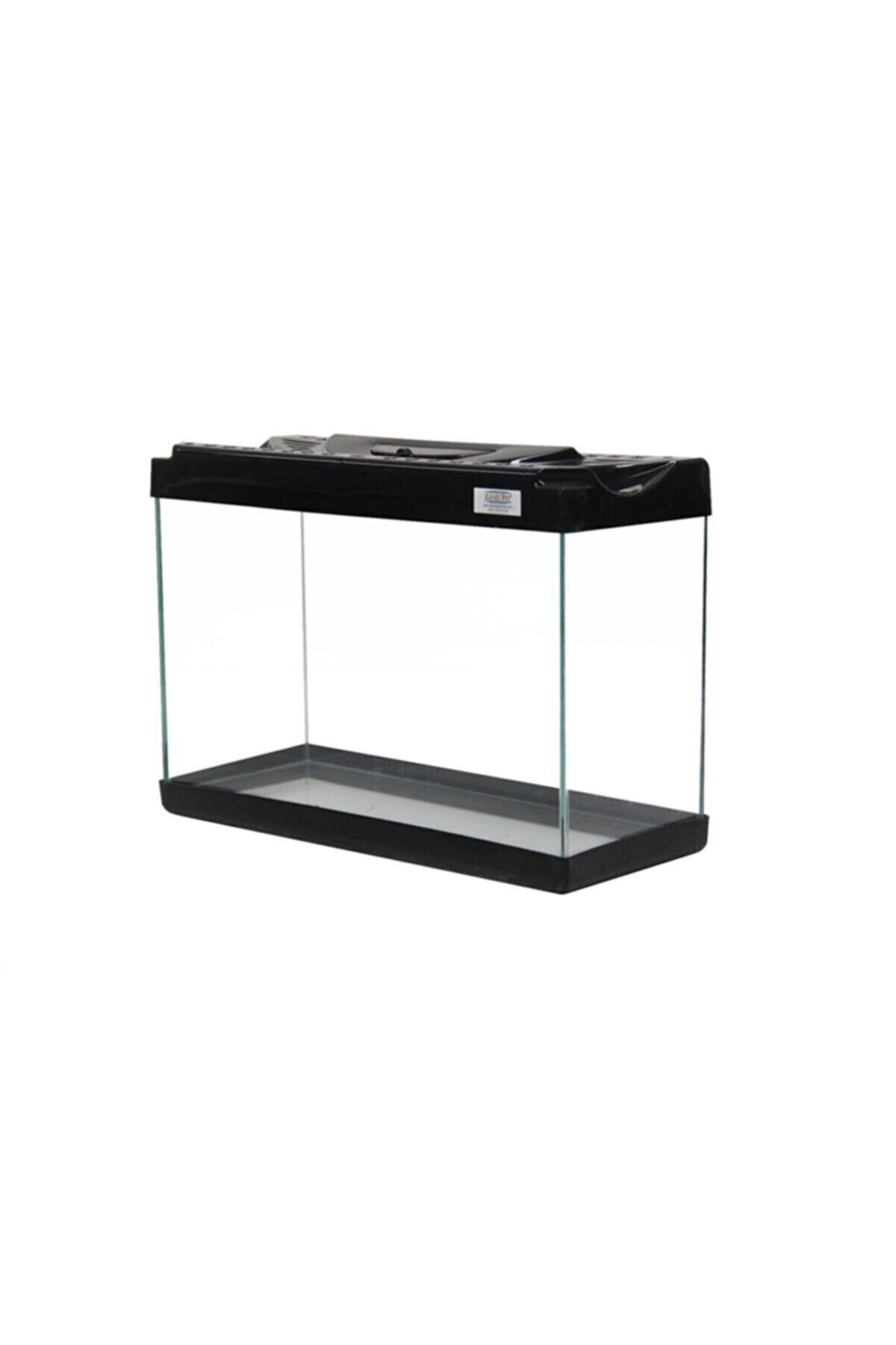 alişpet 30 Cm Renkli Kapak Mini Akvaryum Kp3018 Siyah