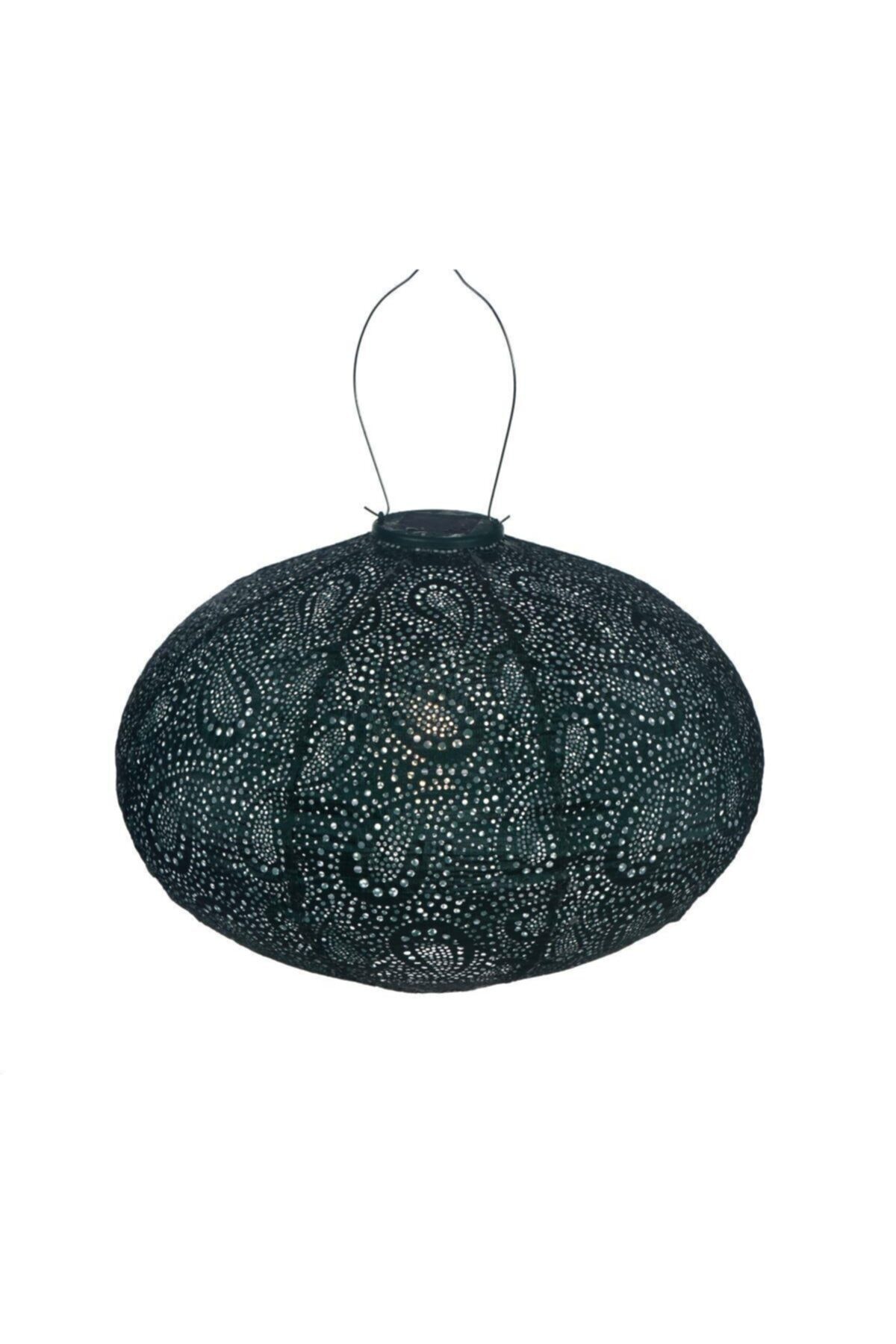 Via Gardenia Paisley Yeşil Oval Solar Fener 40cm