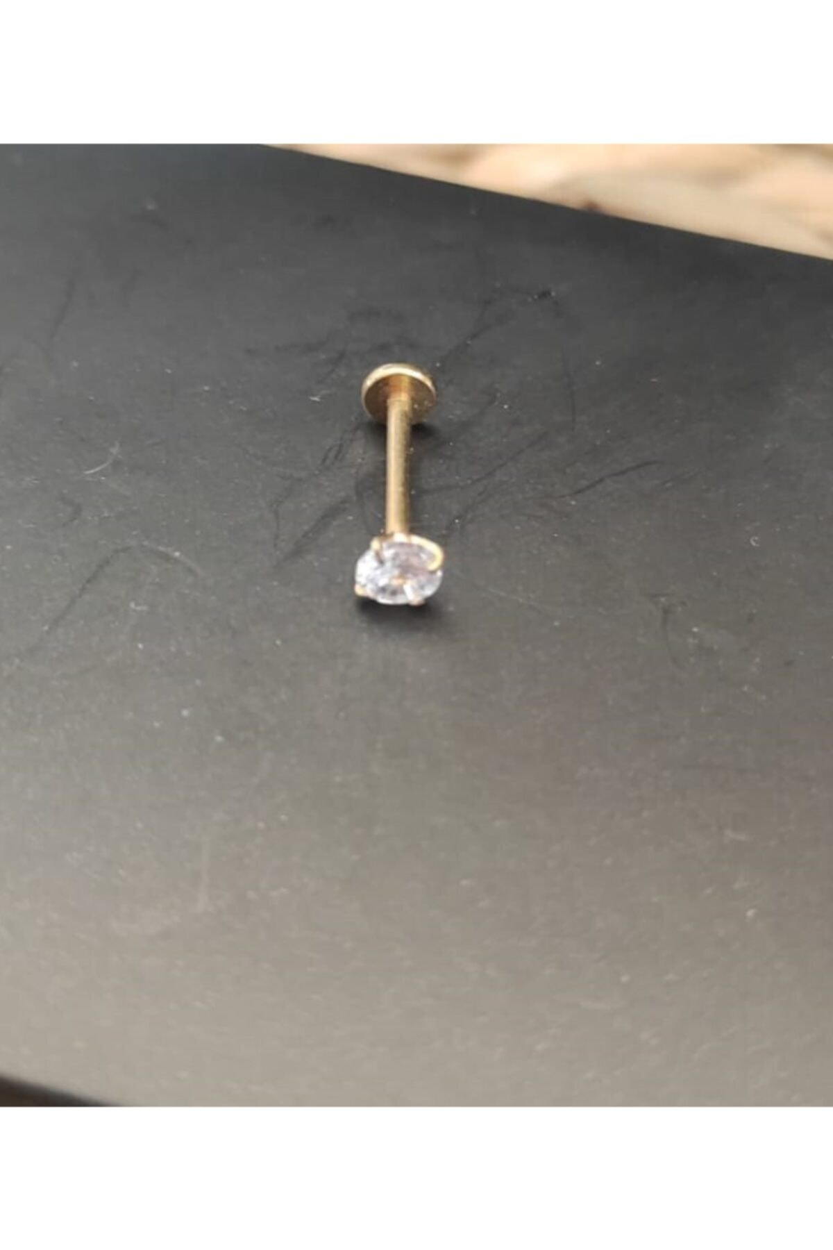 ecrin aksesuar Gold Renk 316l Cerrahi Çelik Tragus Helix Piercing Küpe