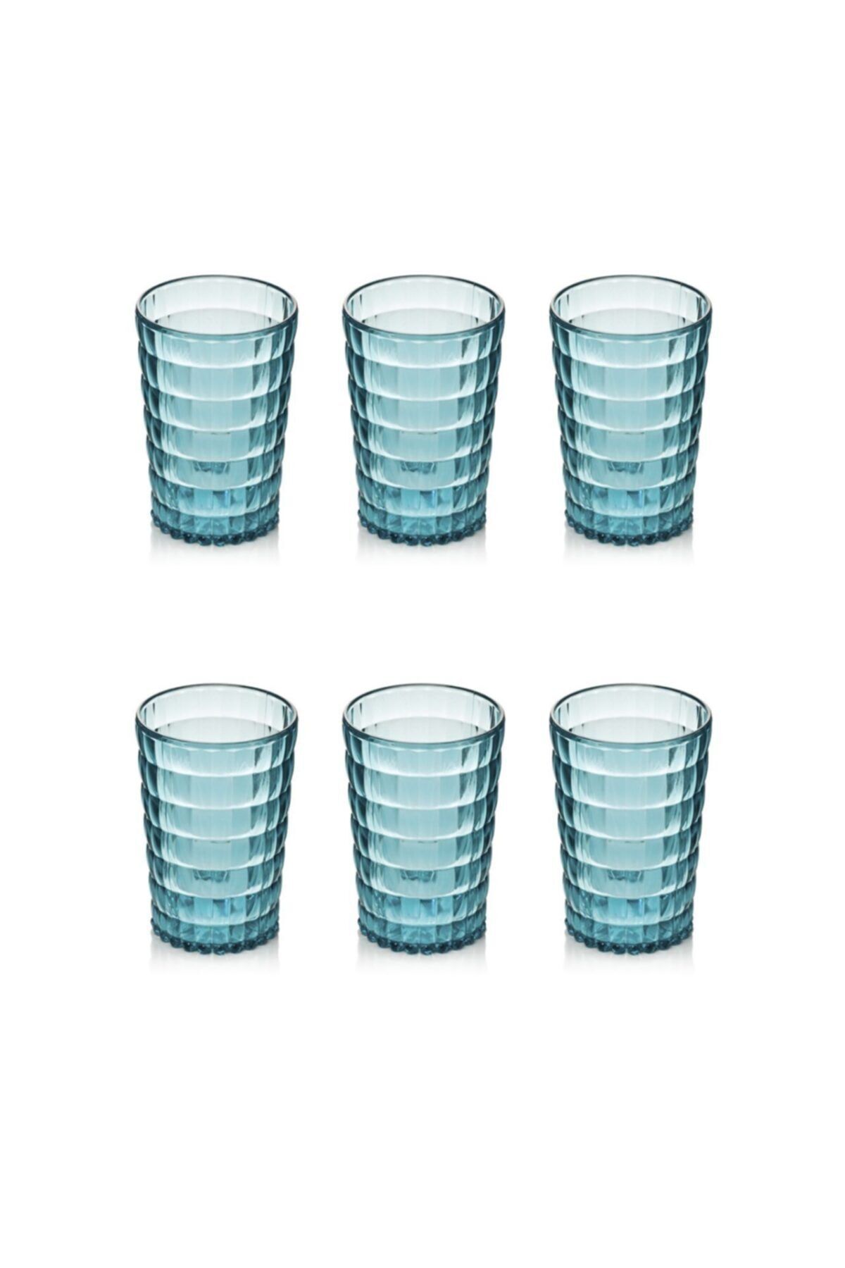 EW's Kitchenware Allegra Aquamarin Kısa Bardak 6 Lı Set
