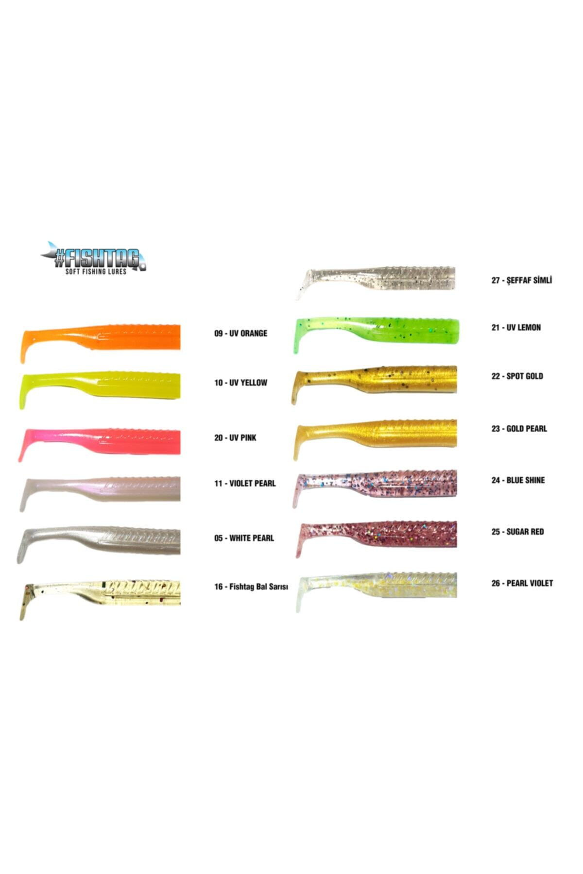 Fishtag Lily Mini Spin Lrf Silikonu Suni Yem 65mm 4 Adet Levrek Silikonu