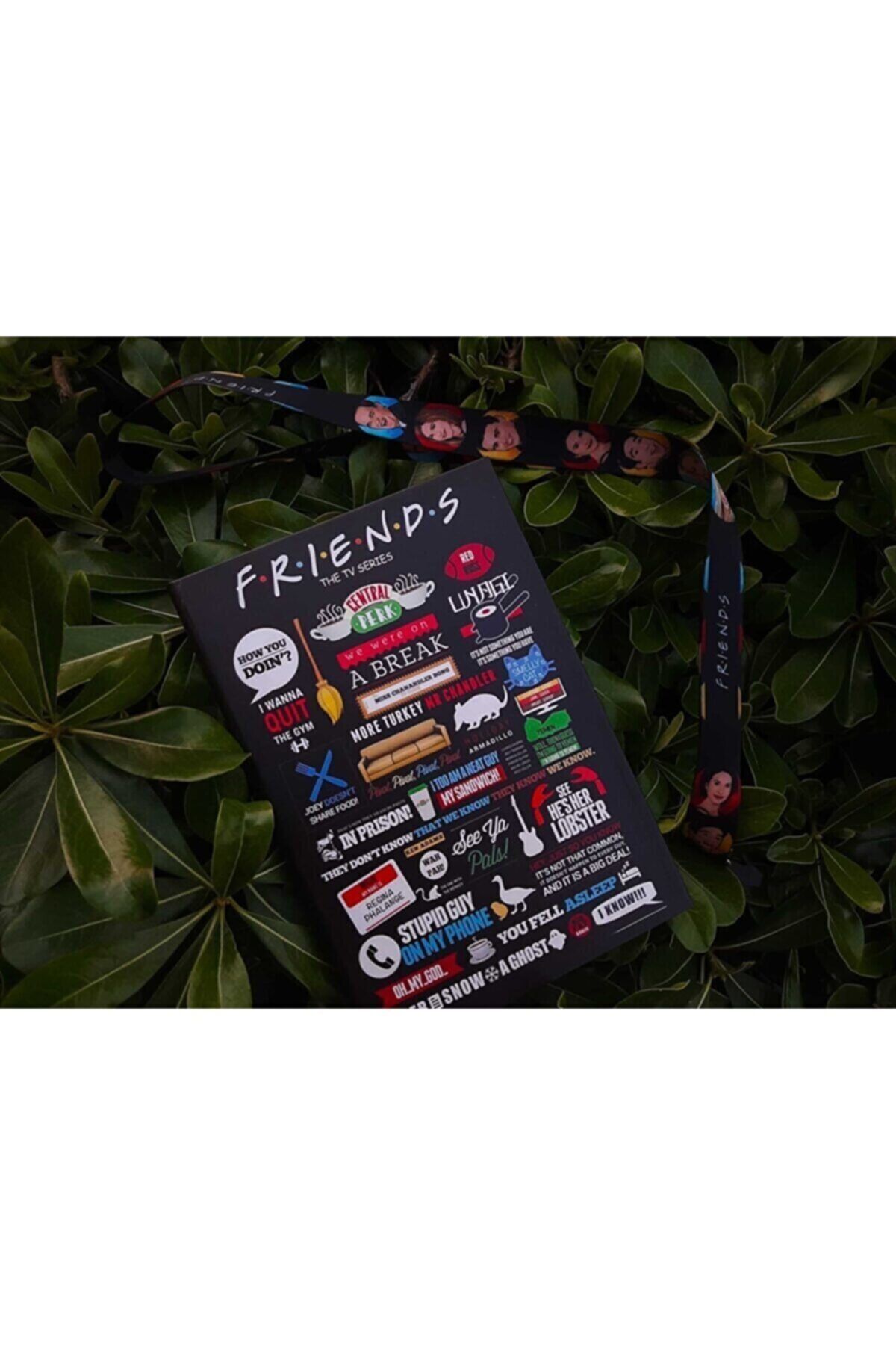 DERİN AKSESUAR Frıends Tasarımlı Lastikli Defter