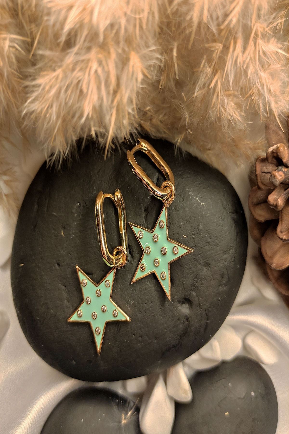 Swell Accessory Küpe Yıldız Yeşil