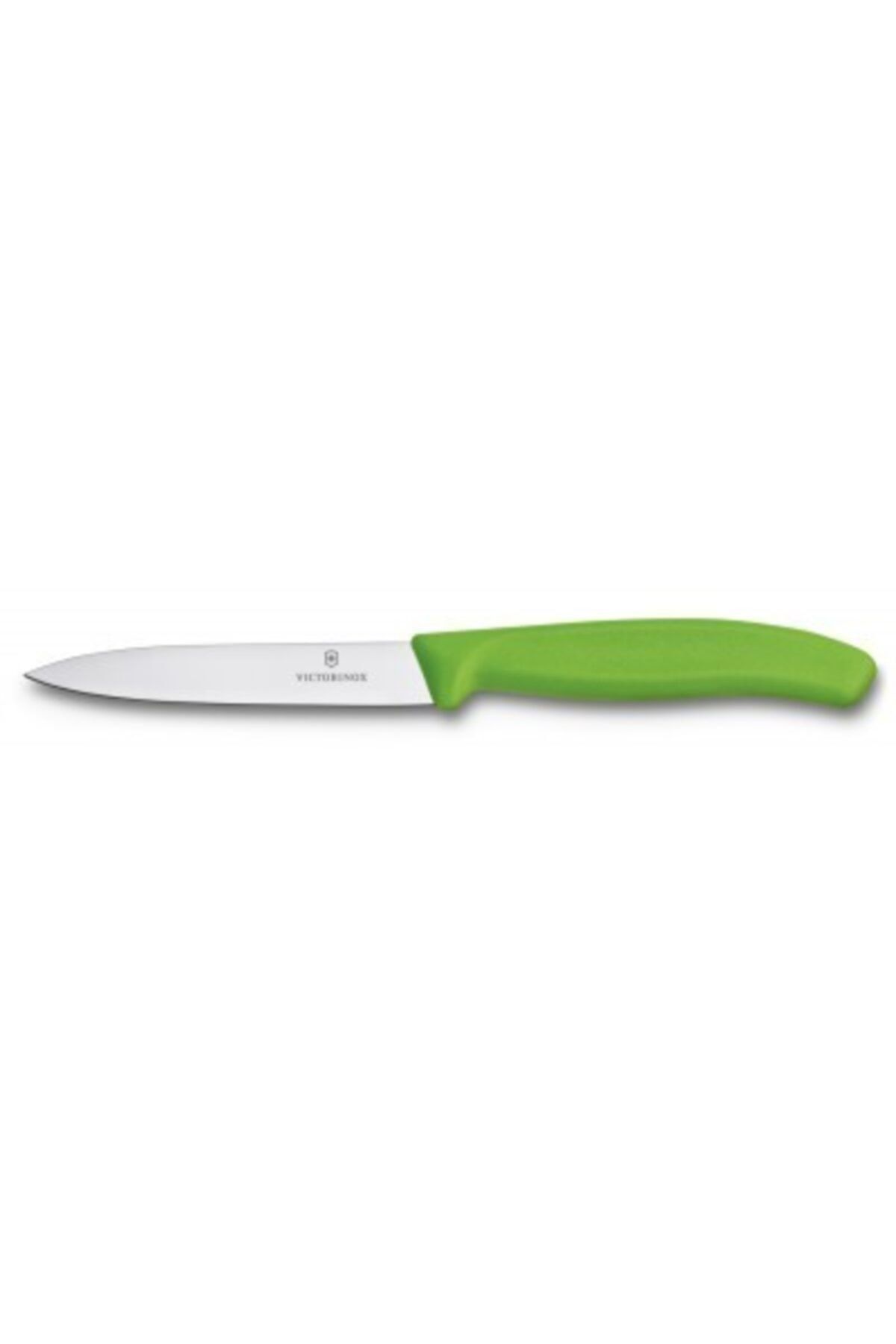 Victorinox Yeşil Sebze Meyve Soyma Bıçağı Düz Model  10 cm 6.7706.L114
