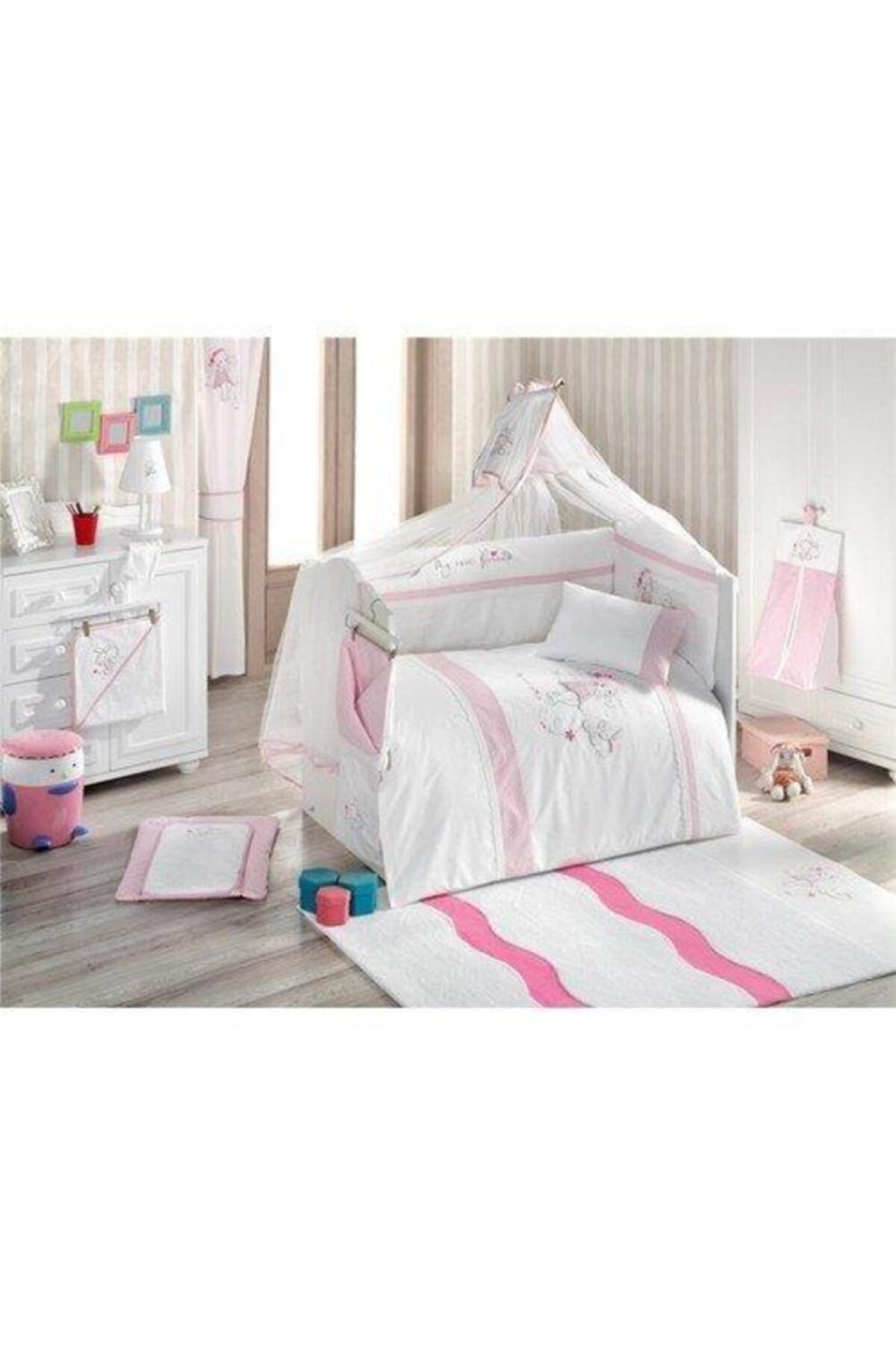 Kidboo 2131 Eva Cream 9 Parça Uyku Seti 80x130