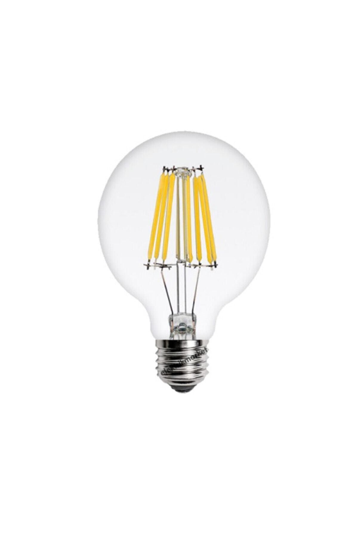 Cata 6 Watt Flament Led Ampul G95 Glop Şeffaf Gunışığı Ct-4354