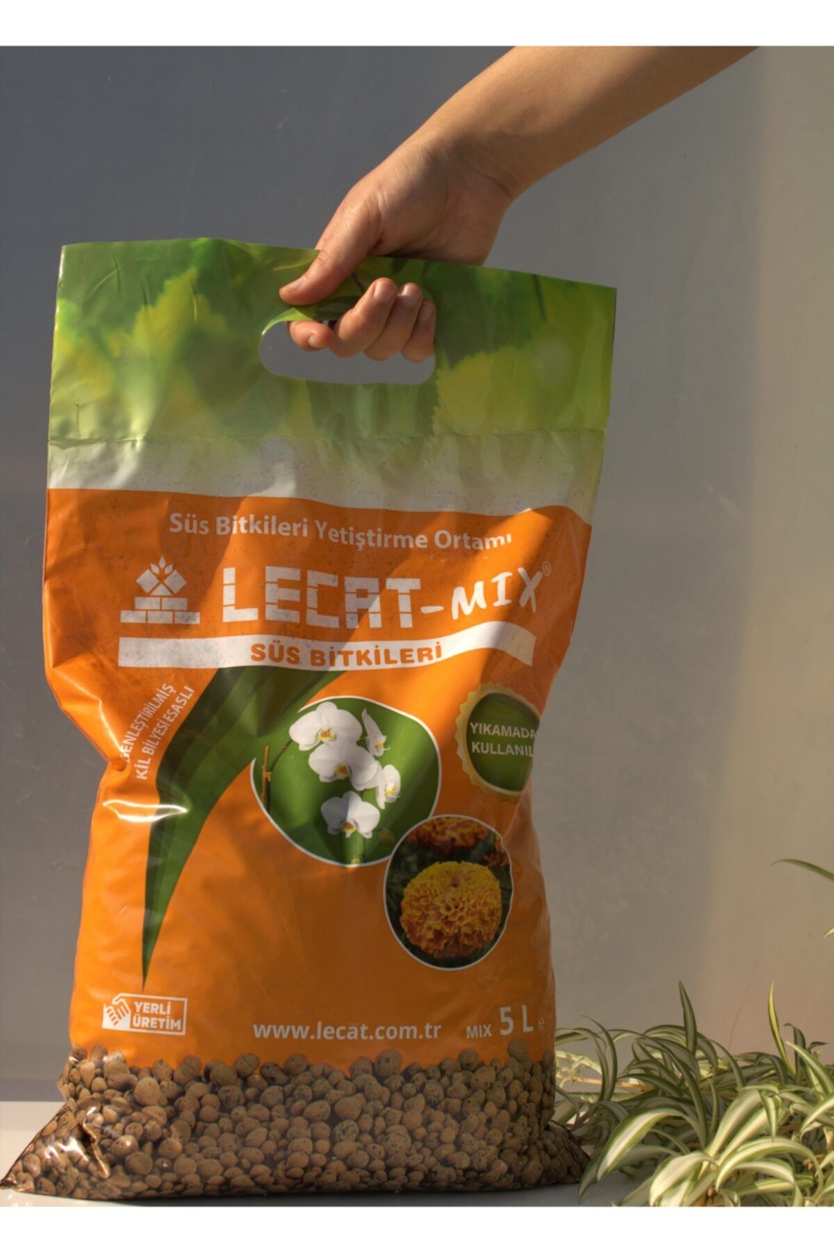 Doğalsan Tarım Kil Bilyesi 5 Lt (0-3 Mm) 1 Adet Süs Bitkileri Için Hidroponik Toprak Lecat Hidrokültür Toprağı