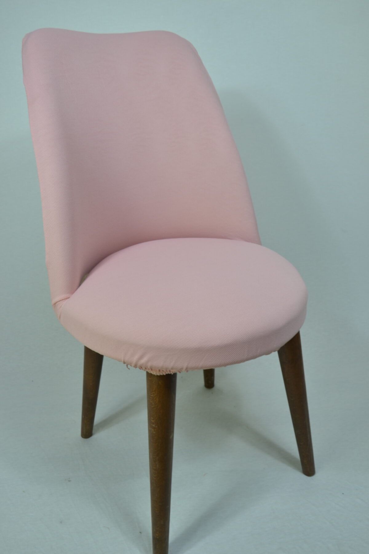kılıfteks Retro Oval Pembe Sandalye Örtüsü