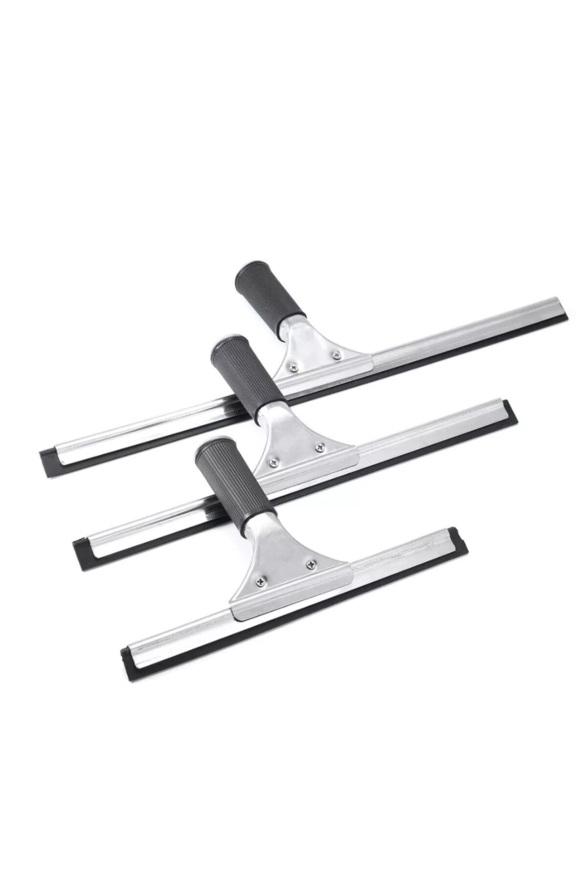 felix express Cam Temizleme 3lü Set 45+35+25 Paslanmaz Çelik Cam Çekçek