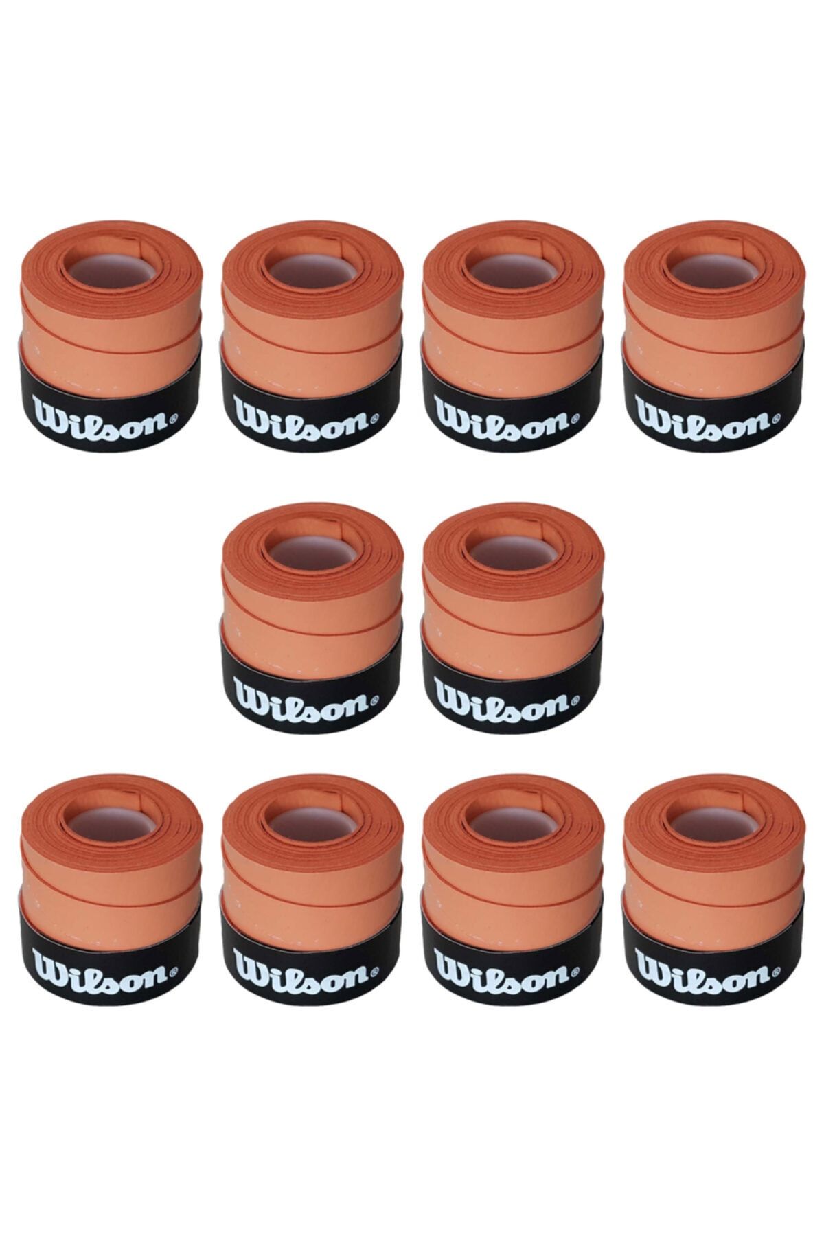 Wilson Comfort Bowl O'grips 10 Adet Grip, Tenis Raketi Gribi Kiremit Renkli
