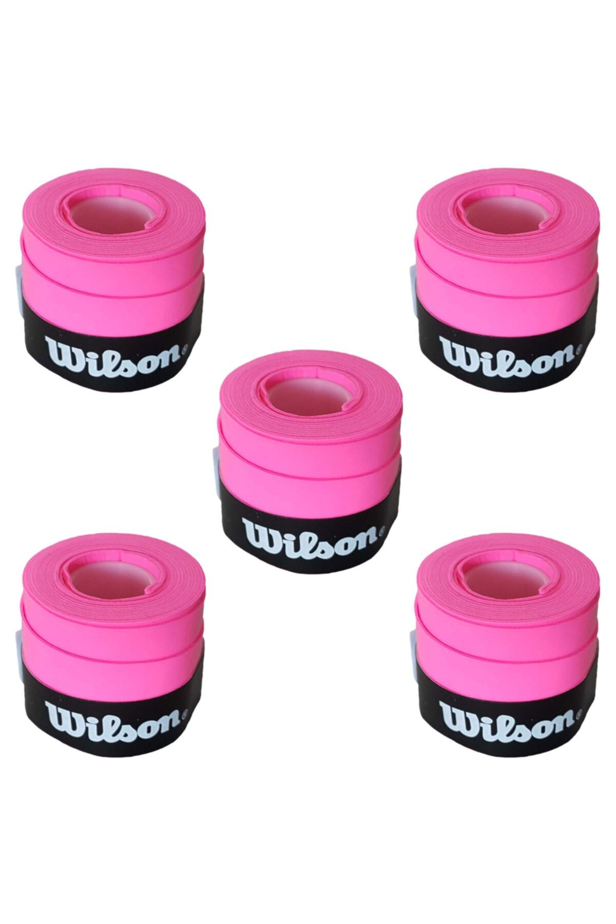 Wilson Comfort Bowl O'grips 5 Adet Grip, Tenis Raketi Gribi Pembe