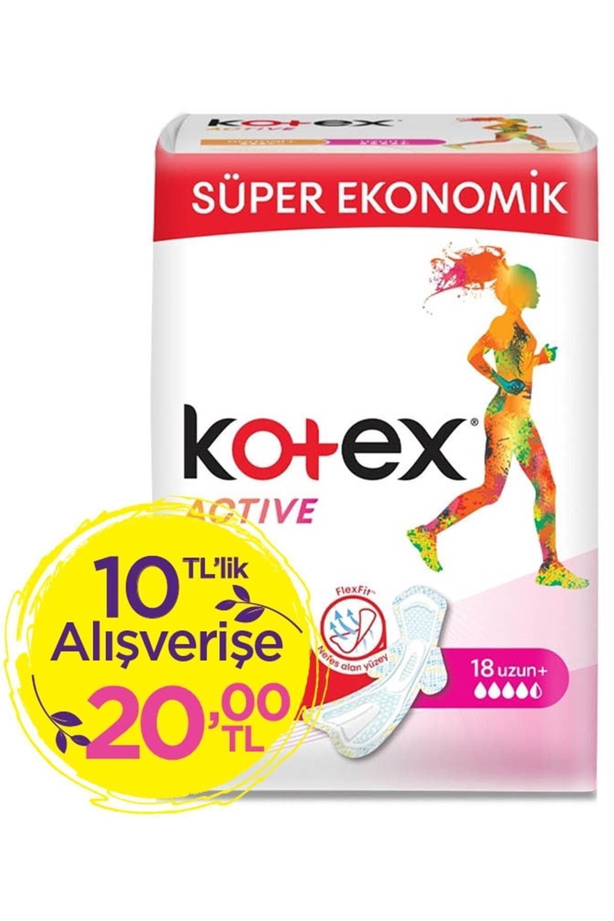 Kotex Active Ultra Hijyenik Ped Uzun 18'li