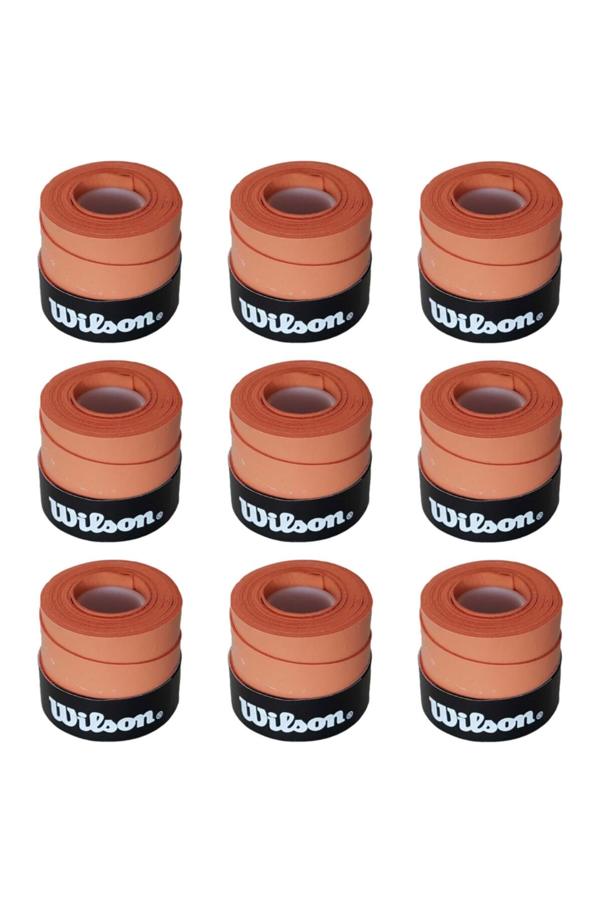 Wilson Comfort Bowl O'grips 9 Adet Grip, Tenis Raketi Gribi Kiremit Renkli