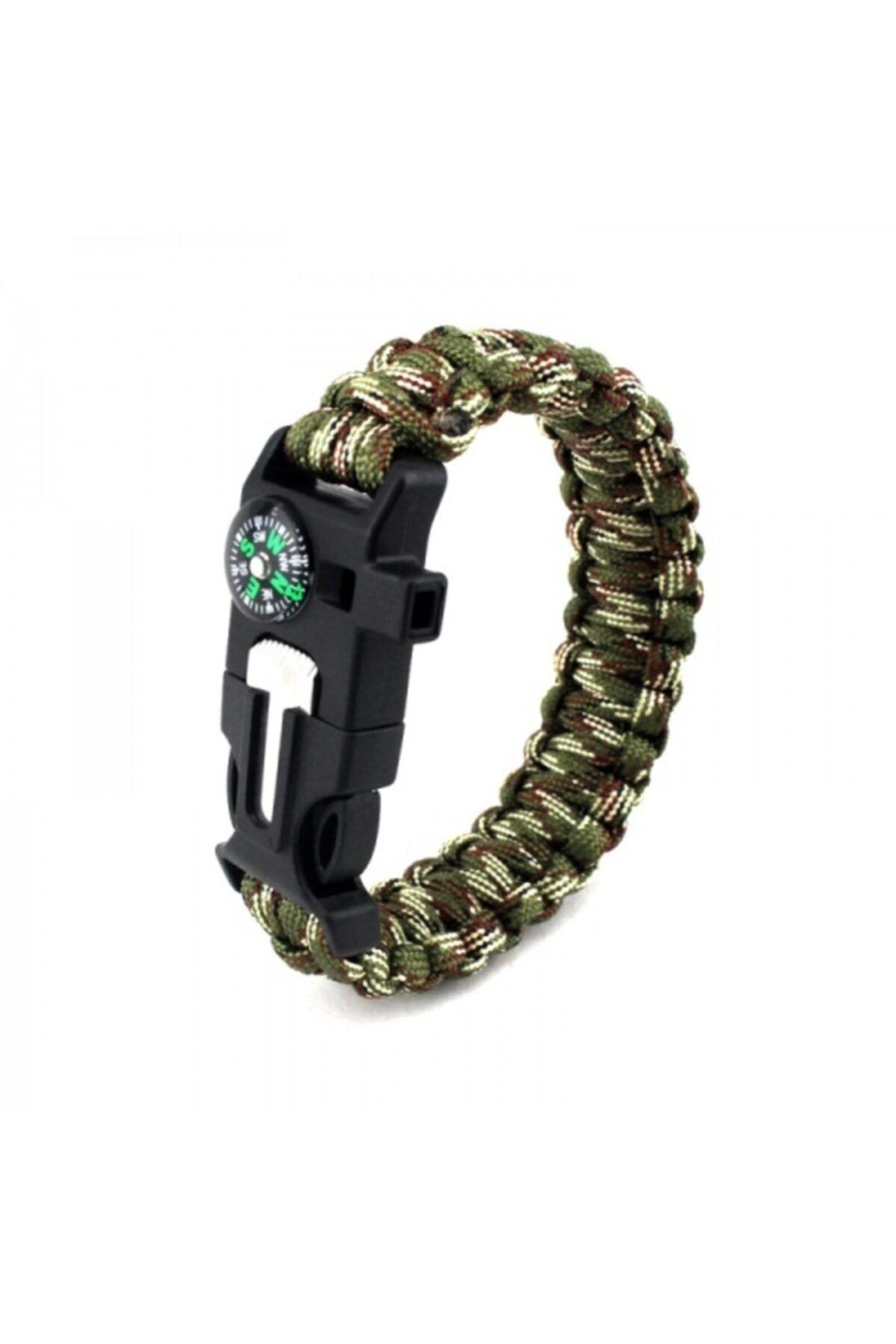 ARGEUS 9595 Pusulalı & Magnezyum Çubuklu Paracord Bileklik Kamuflaj