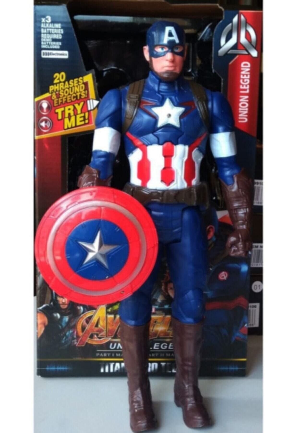 AVENGERS Işıklı Sesli Kaptan Amerika Figür 30 cm