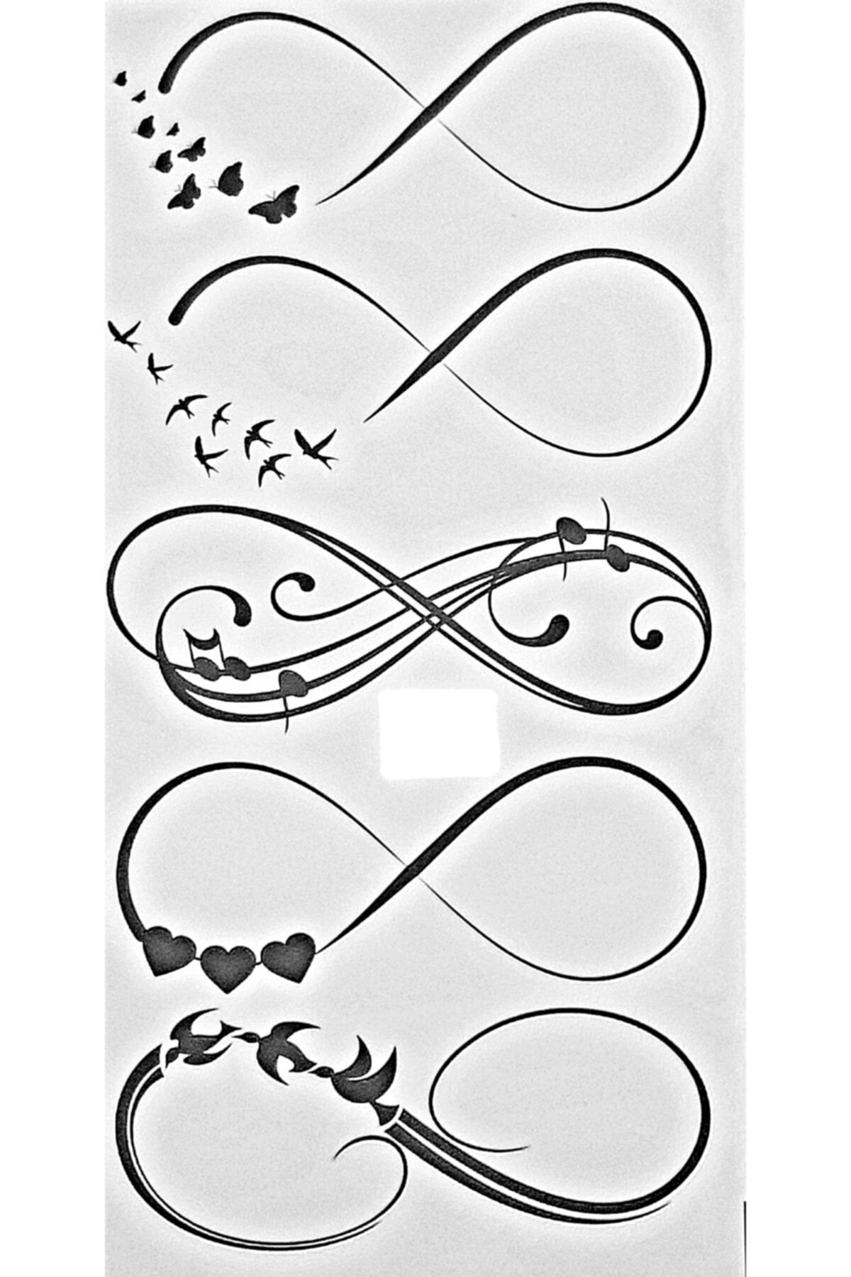 TATTOO TEMPORARY Queentrend Aşka Sonsuzluk Geçici Dövme