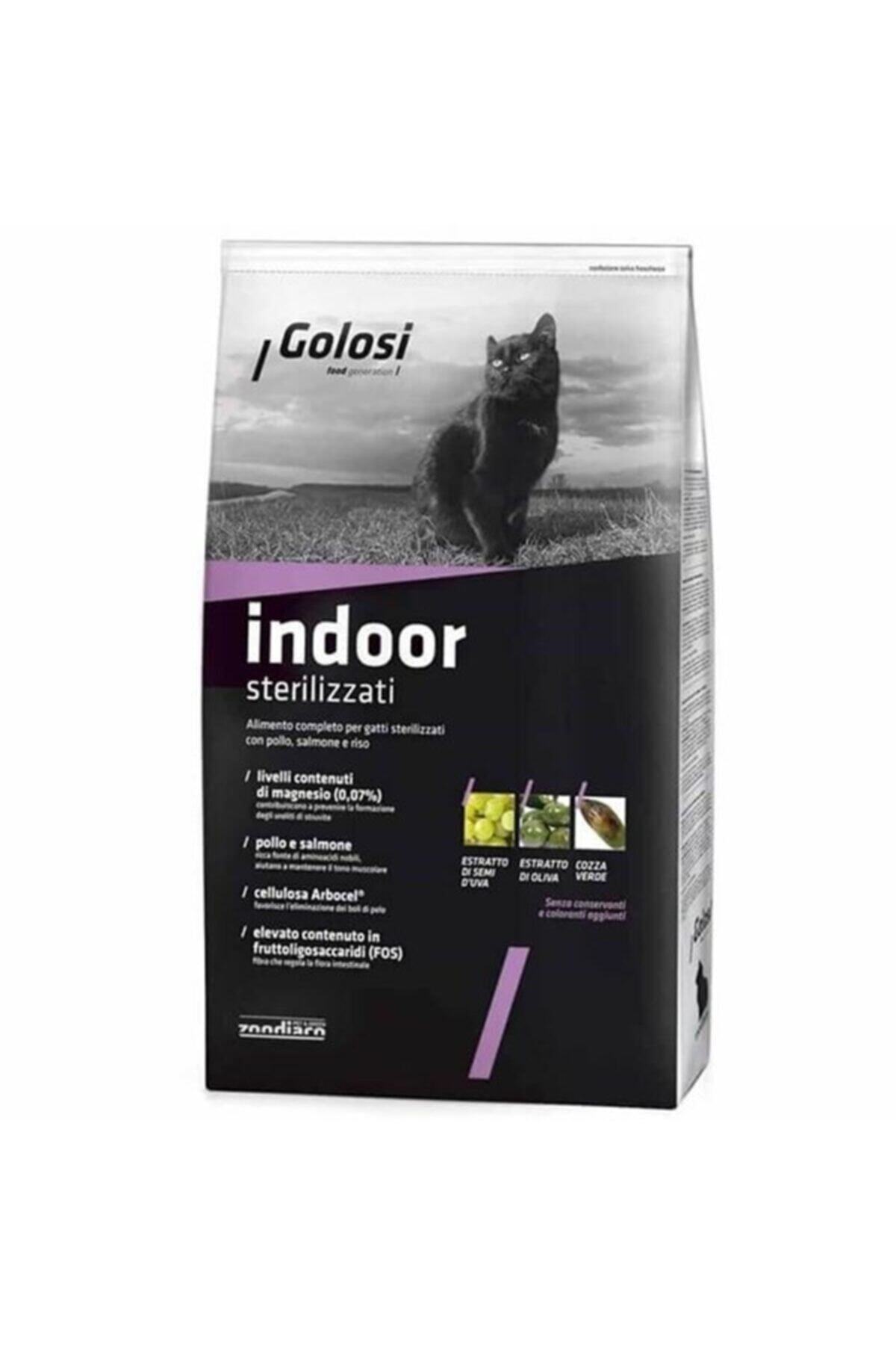 Golosi Indoor Sterilised Somonlu Kısırlaştırılmış Kedi Maması 1.5 Kg